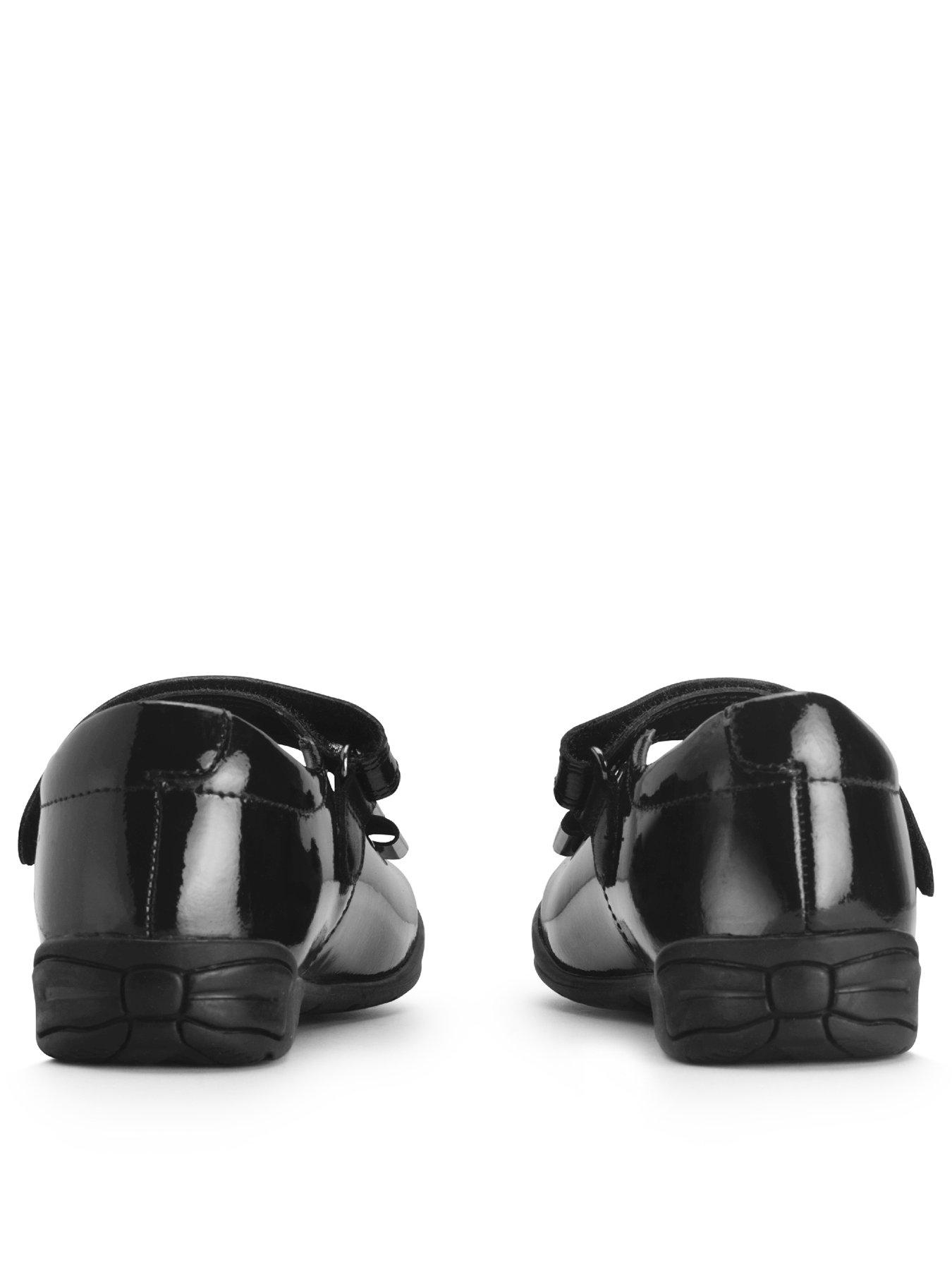Start-rite Flourish Patent Bow Primary School Shoe - Black | Very