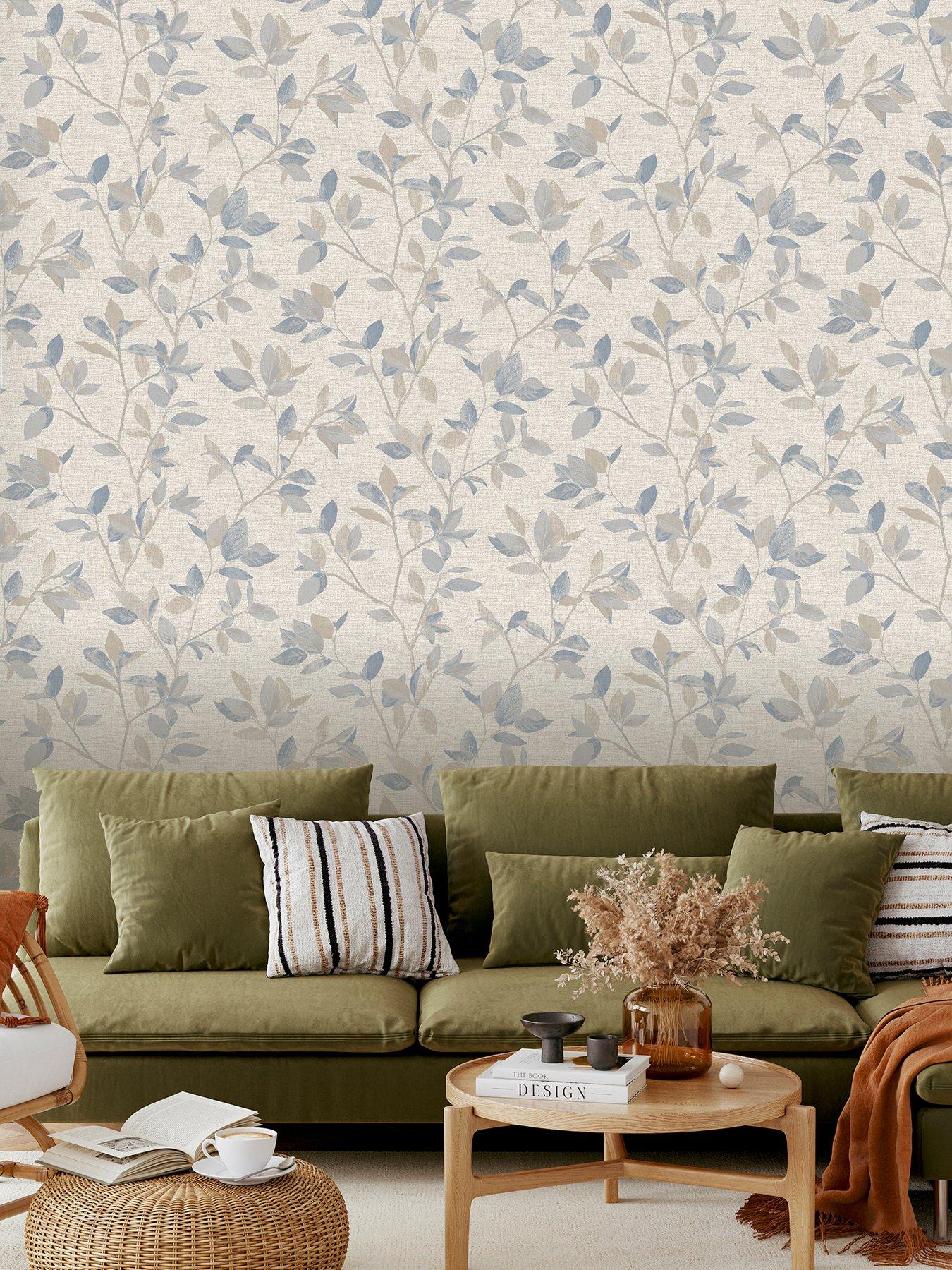 Product photograph of Rasch Silver Birch Blue Grey Wallpaper from very.co.uk