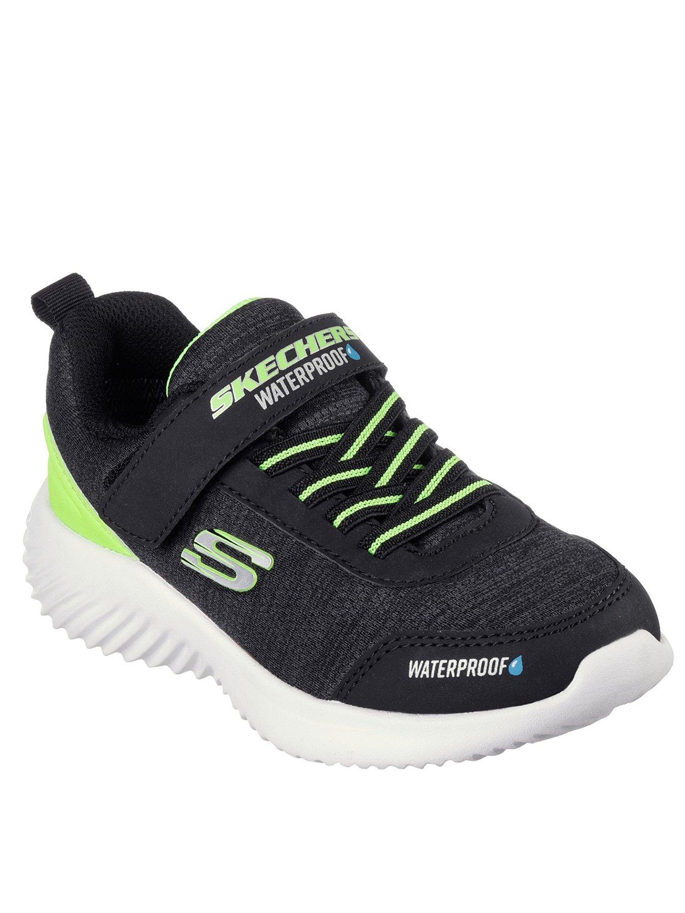 Skechers Kids Bounder Dripper Drop Waterproof Trainer Black Very