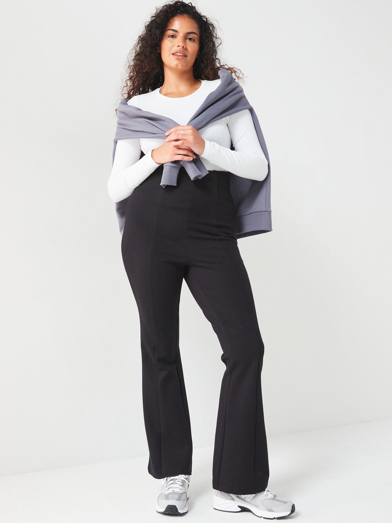 undefined Powerstretch Kickflare Pull On Trouser - Black