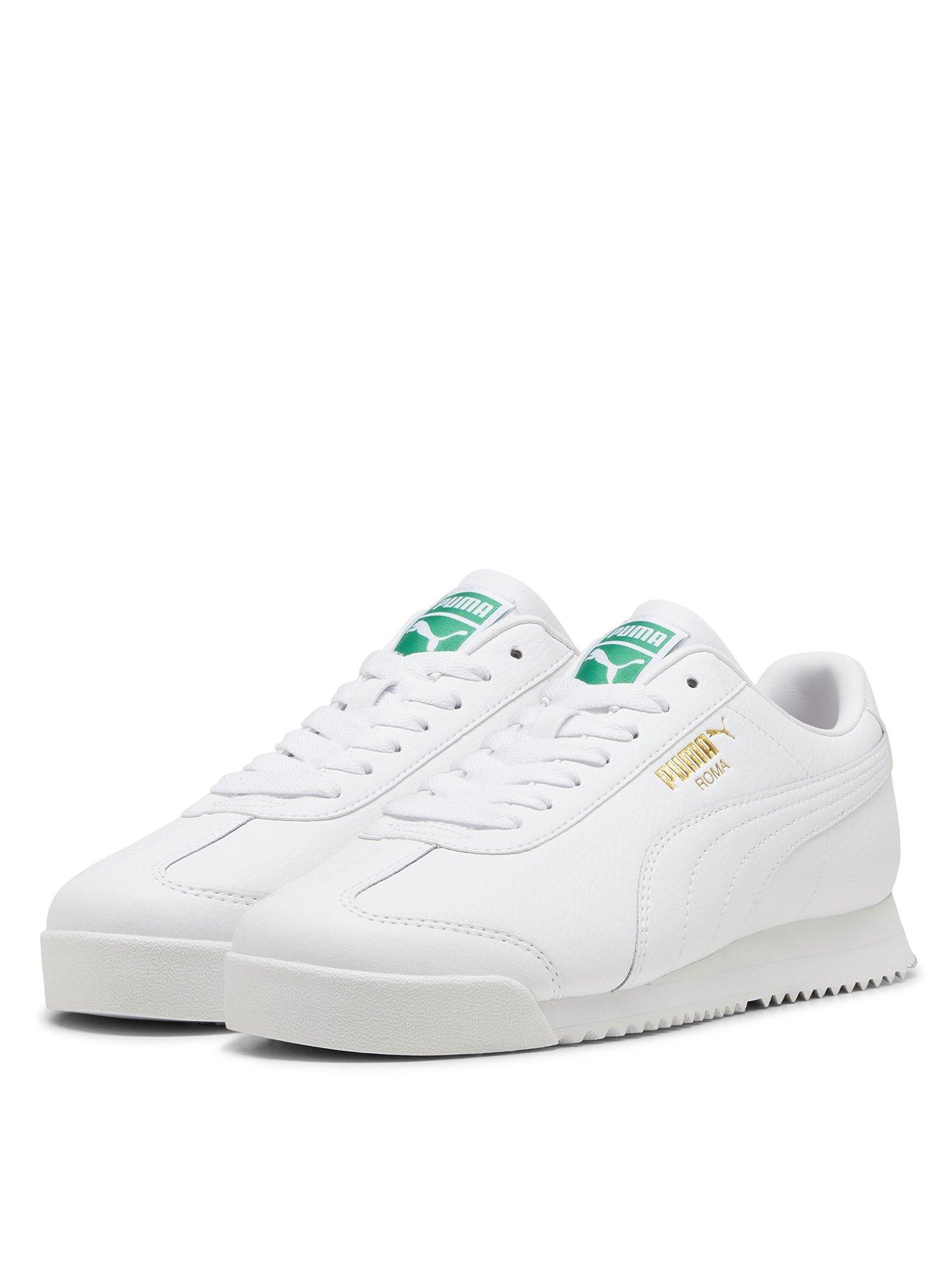 Men s Roma 24 Standard Trainers White Green