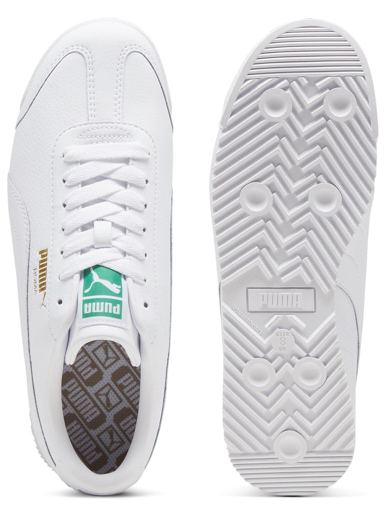 Puma Men s Roma 24 Standard Trainers White Green Very