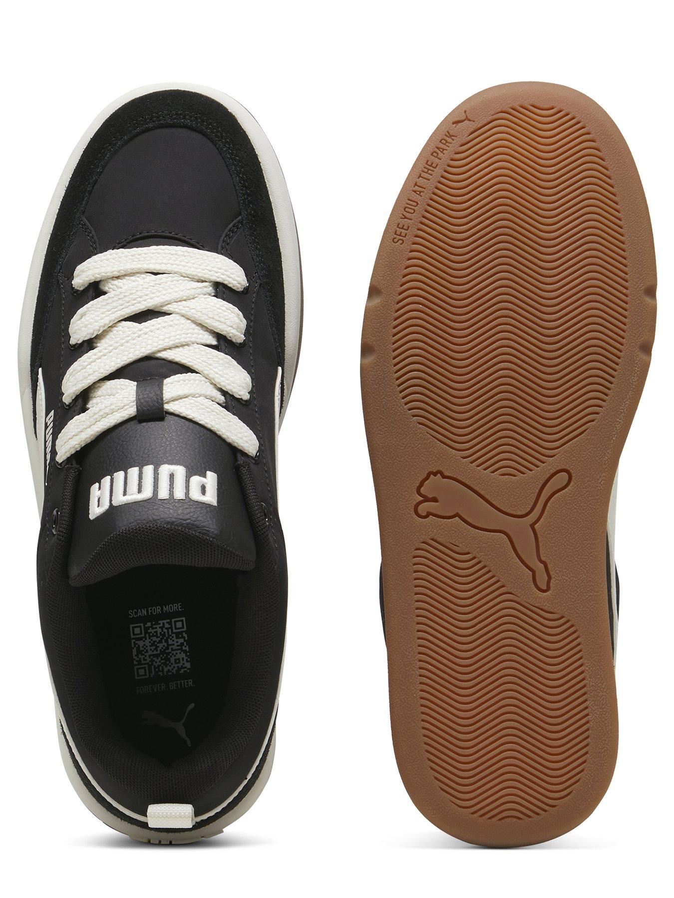 Puma Men s Park Lifestyle Street Trainers Black grey Very
