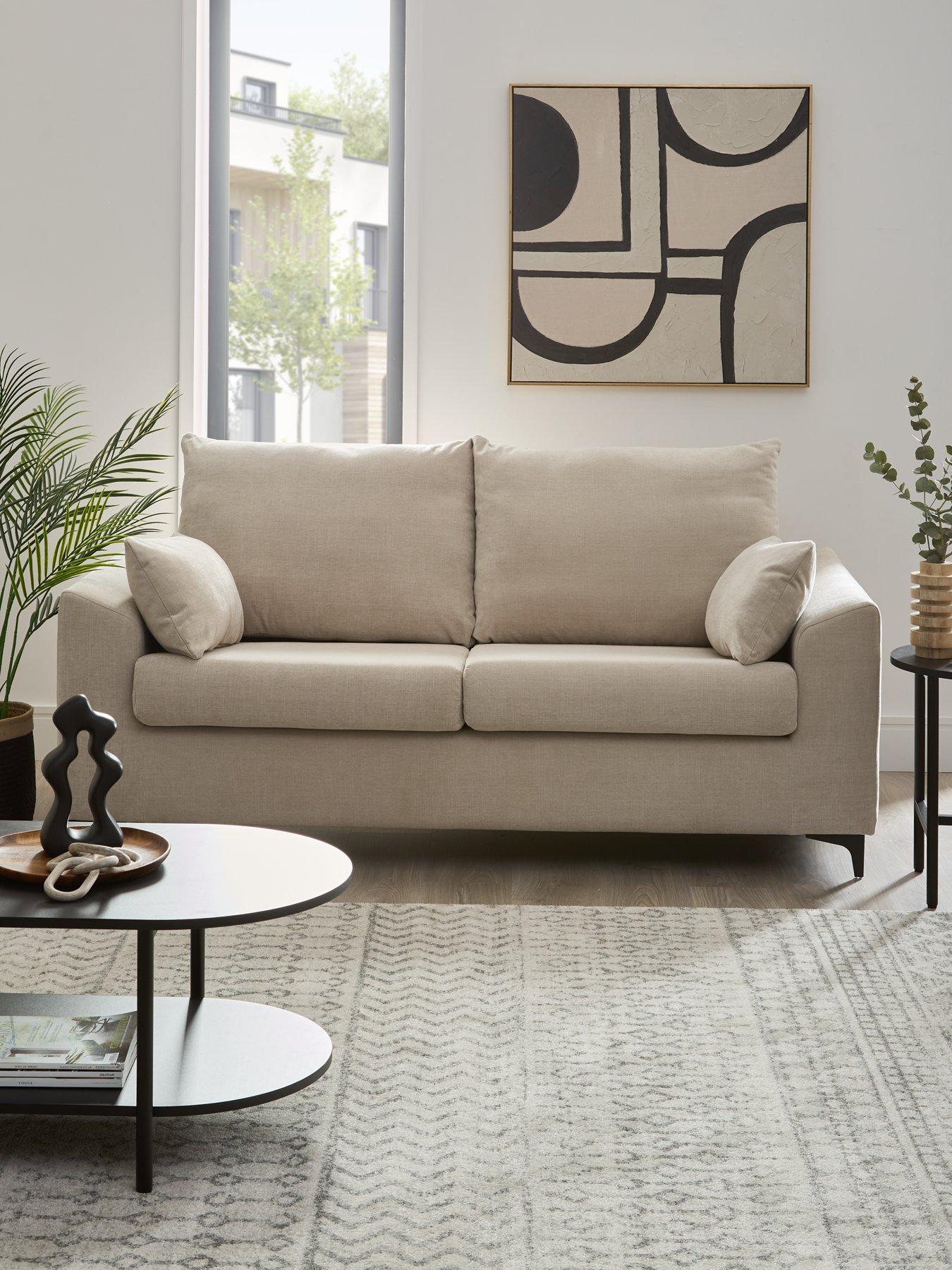 undefined Barcelona 2 Seater Fabric Sofa - FSC Certified