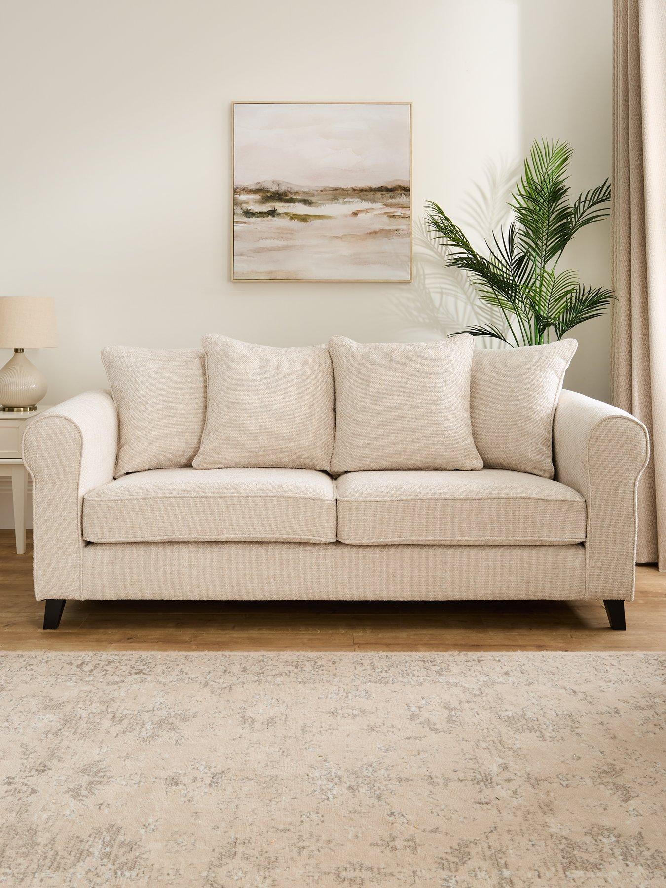 Product photograph of Very Home Sanderson Fabric 3 Seater Sofa - Fsc Certified from very.co.uk