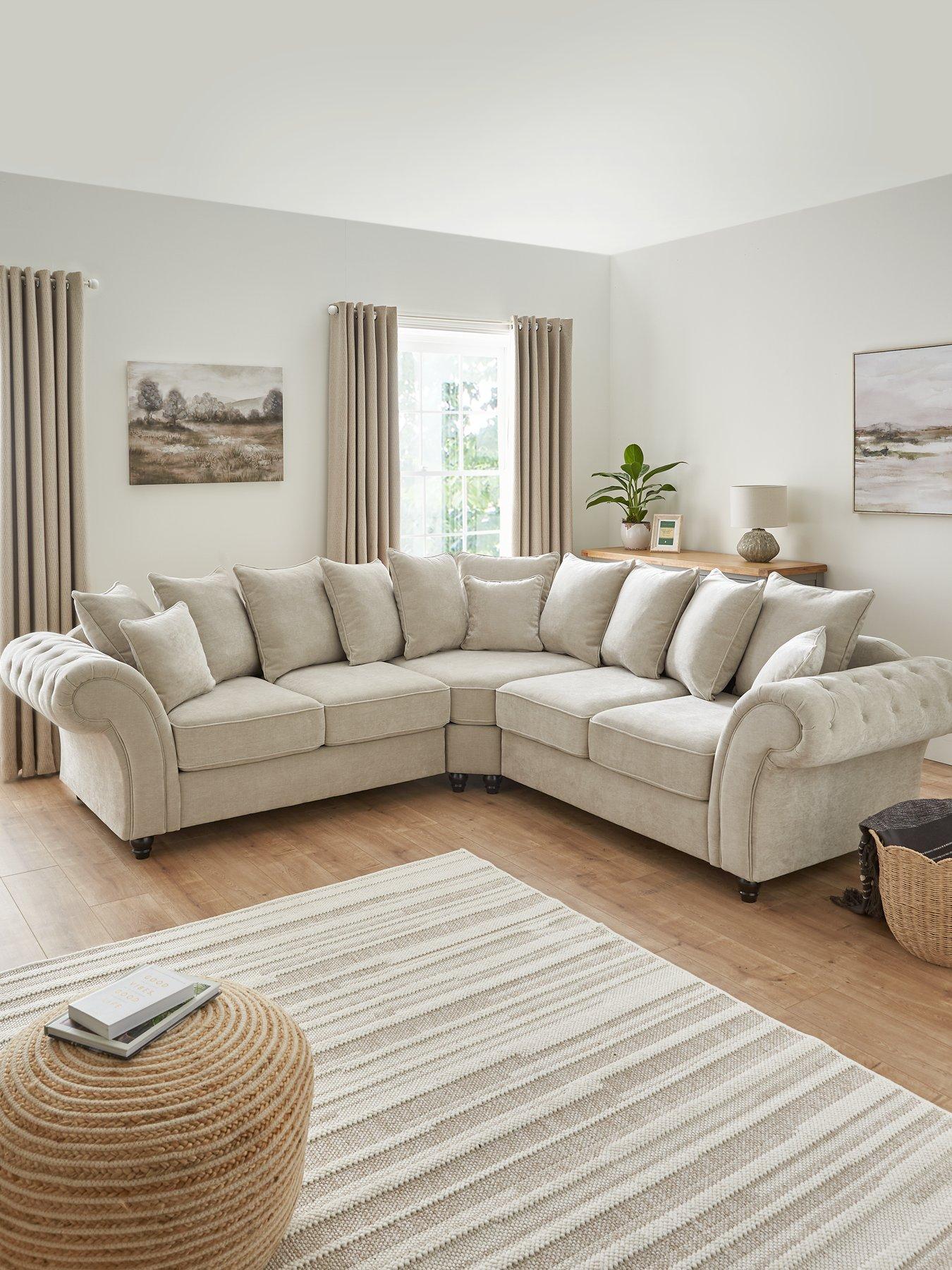 Product photograph of Very Home Windsor Fabric Scatter Back Corner Group Sofa - Fsc Certified from very.co.uk