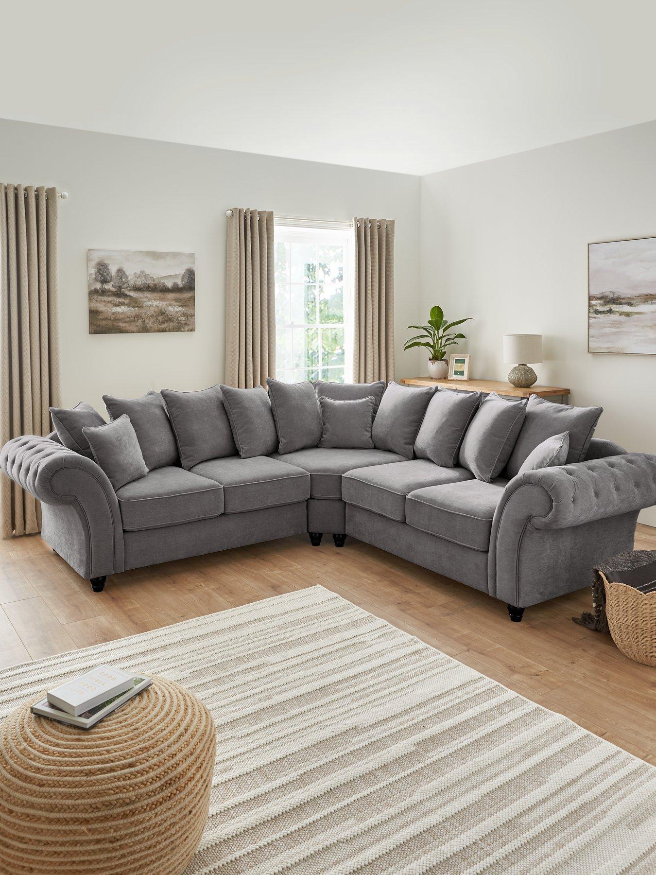 The Very Collection: Windsor Fabric Scatter Back Corner Group Sofa - FSC&reg; Certified