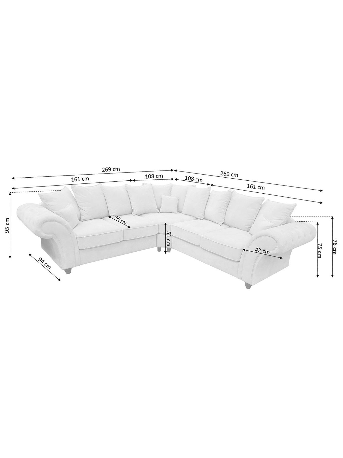 Image 6 of 7 of Very Home Windsor&nbsp;Fabric Scatter Back Corner Group Sofa&nbsp;- FSC&reg; Certified