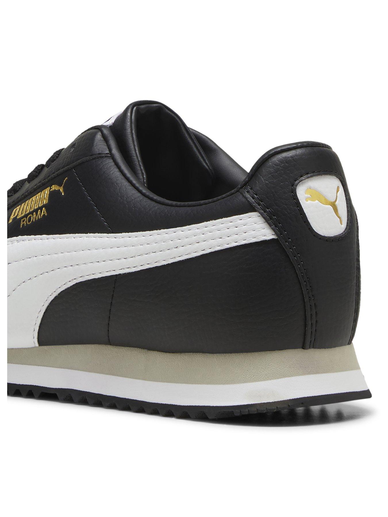 Men s Roma 24 Standard Trainers Black White