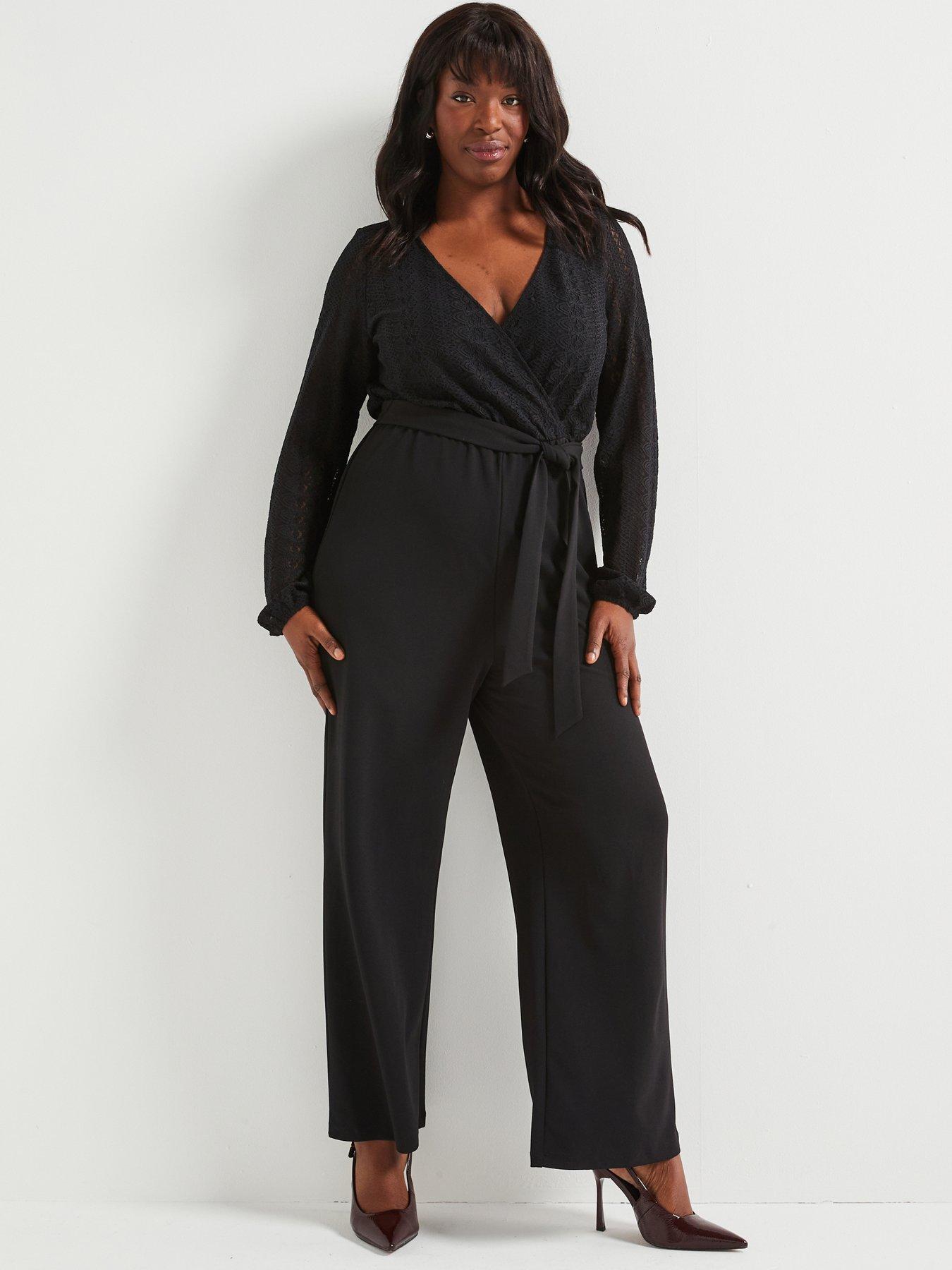 Playsuits Jumpsuits Plus Size Black Women Very
