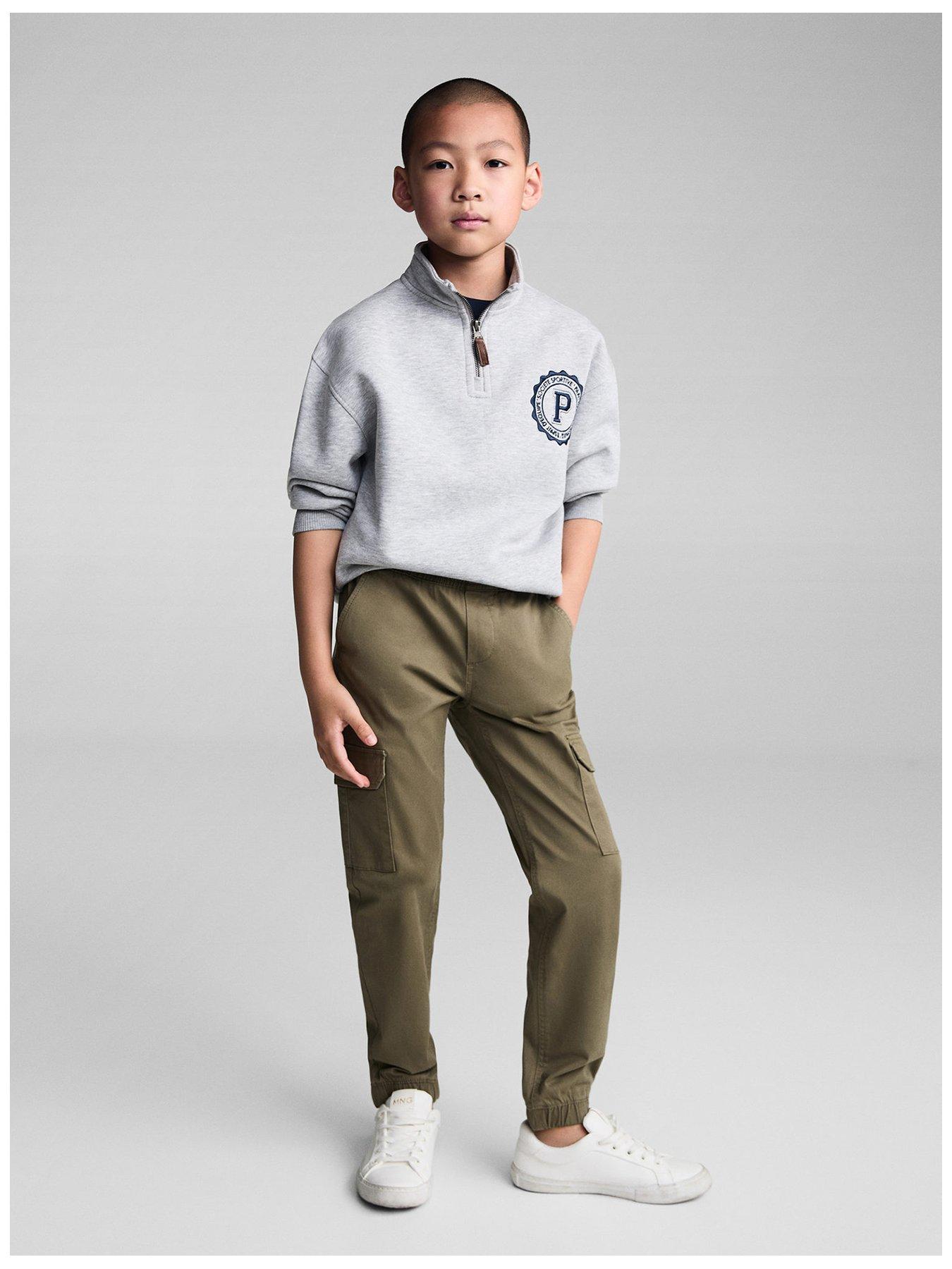 undefined Boys Cargo Trousers - Khaki