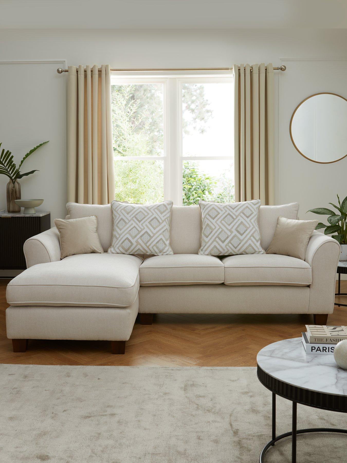 undefined Amore Fabric Left Hand Corner Chaise Sofa - FSC Certified