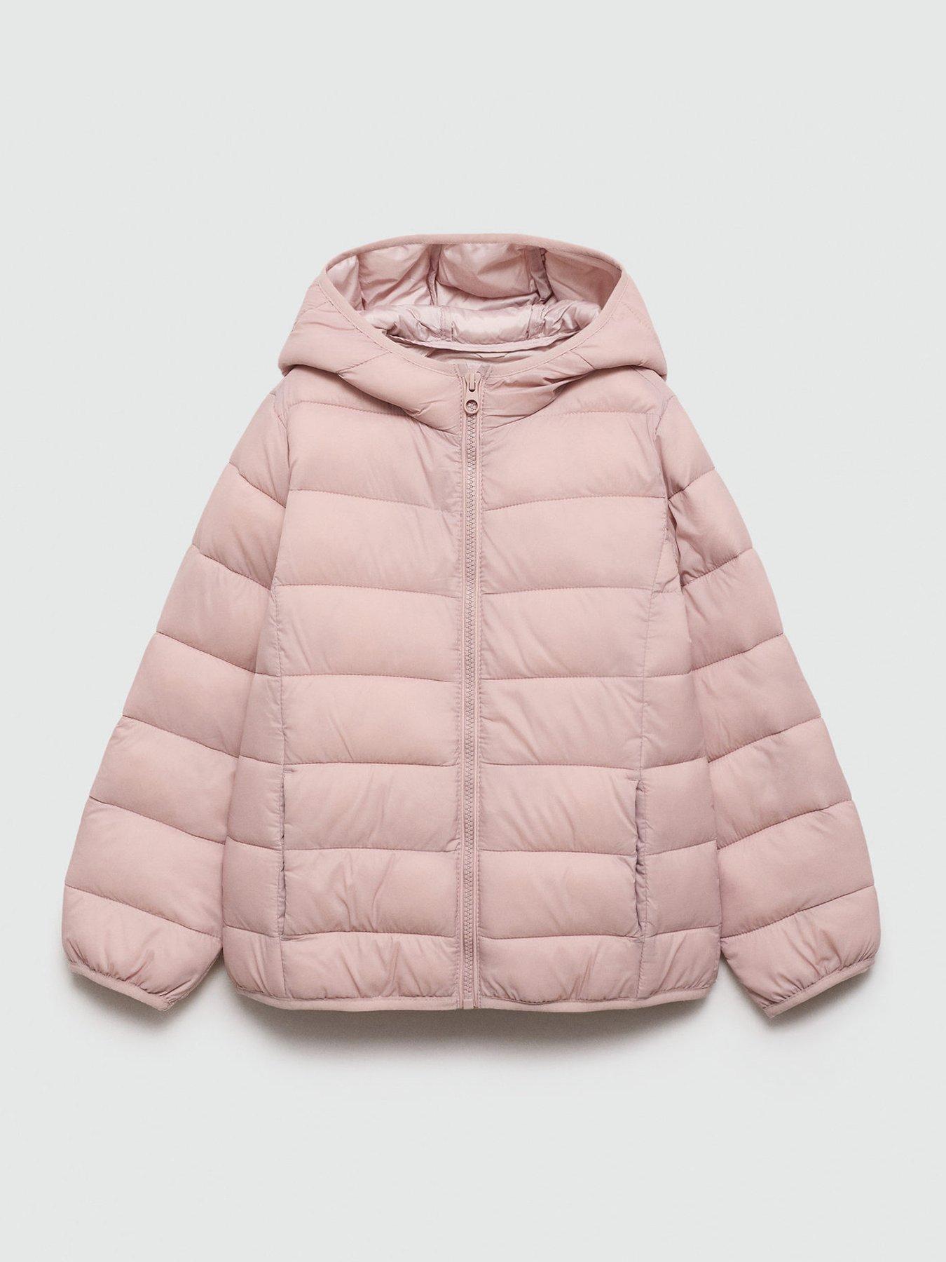 undefined Girls Padded Jacket - Light Pink