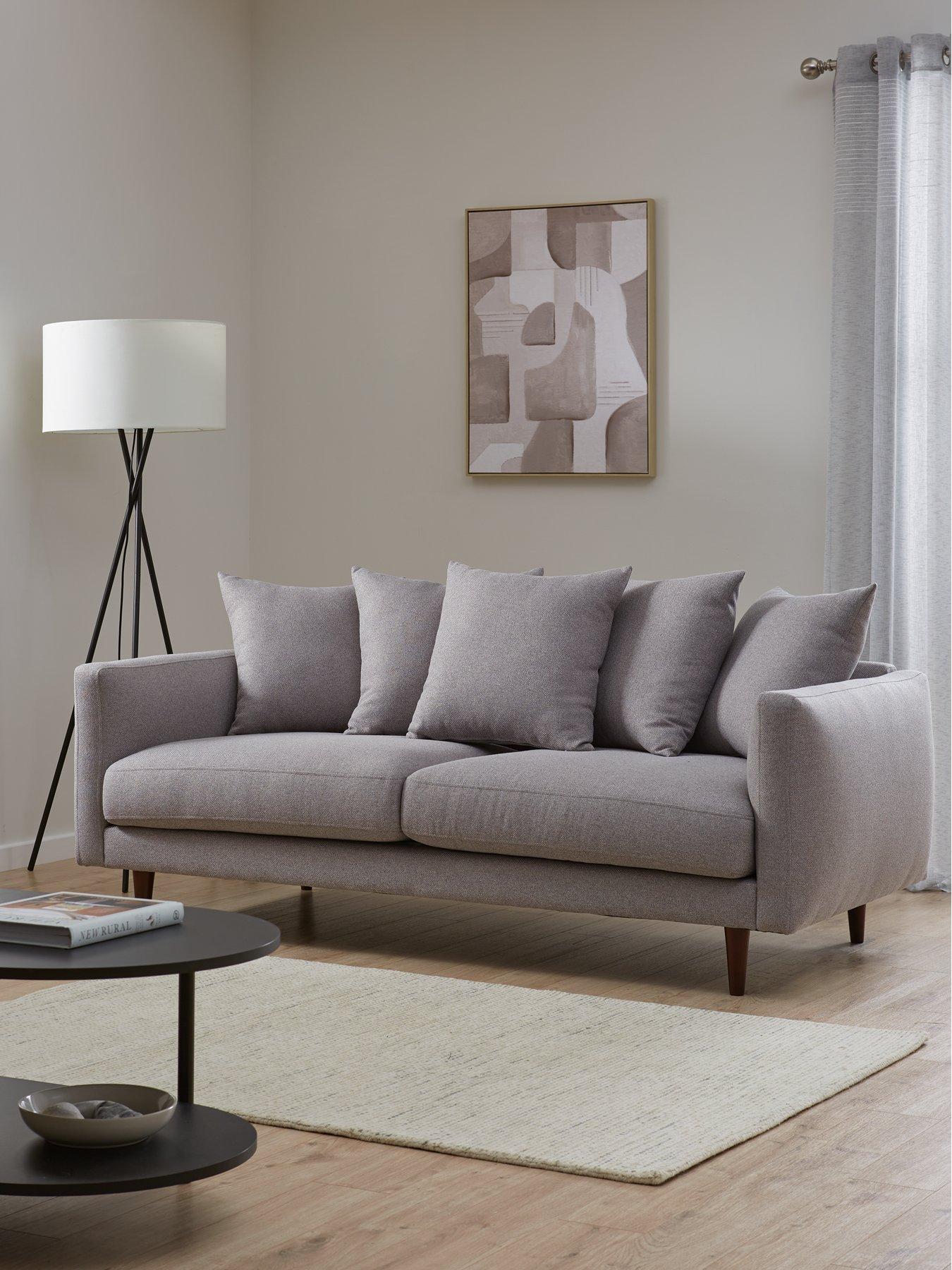 undefined Maine Fabric 3 Seater Sofa - FSC Certified