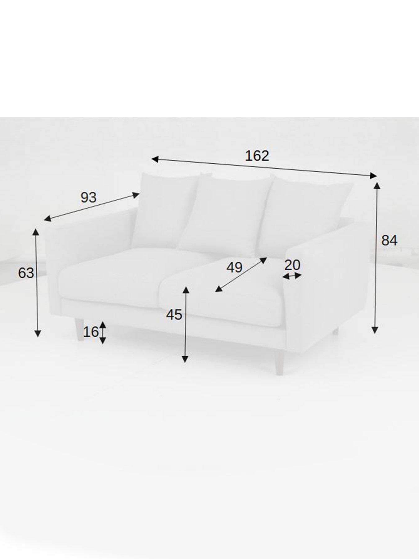 Image 6 of 7 of Very Home Maine fabric 2 Seater Sofa&nbsp;- FSC Certified