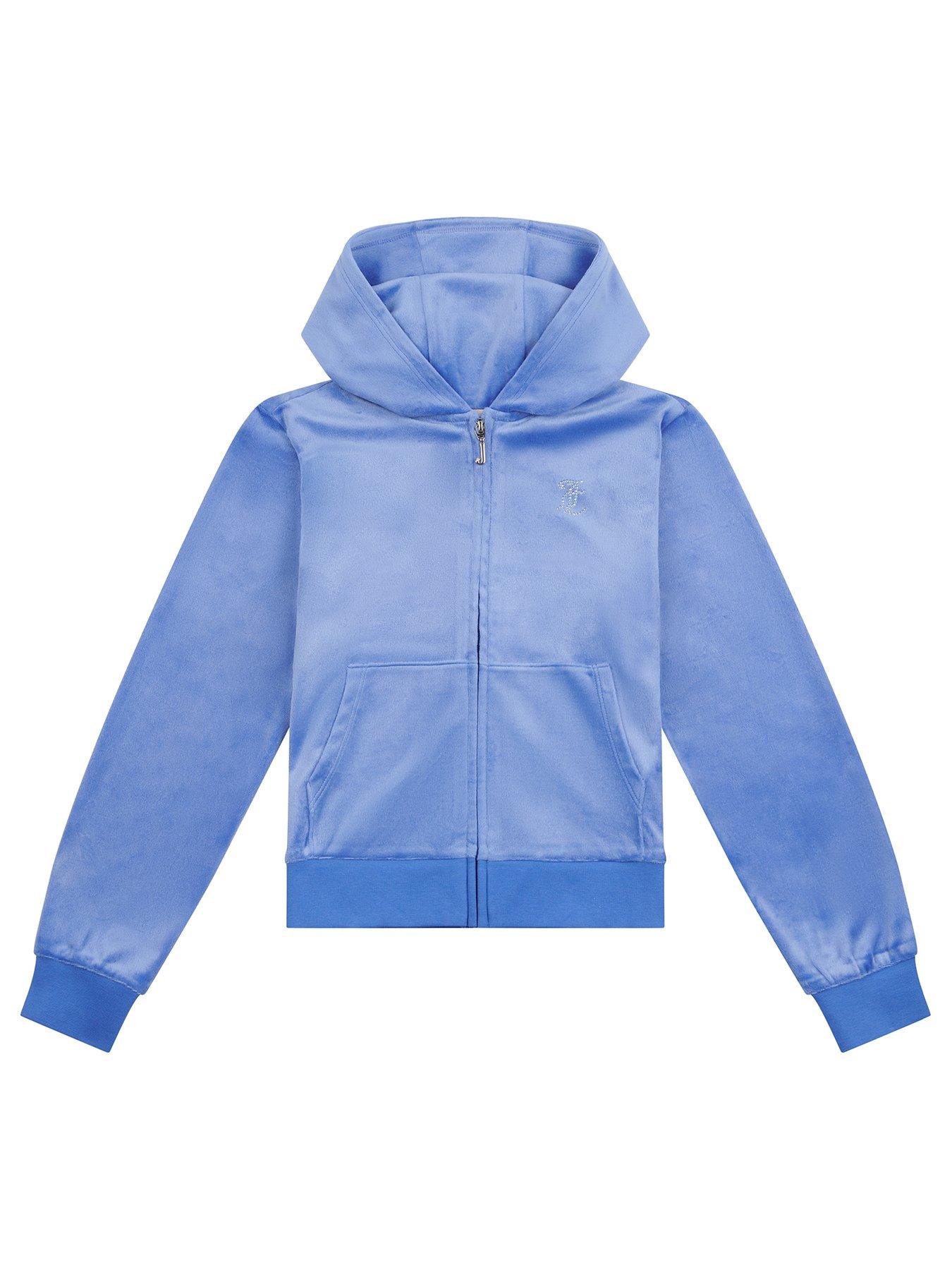 Juicy couture velour zip hoodie hotsell