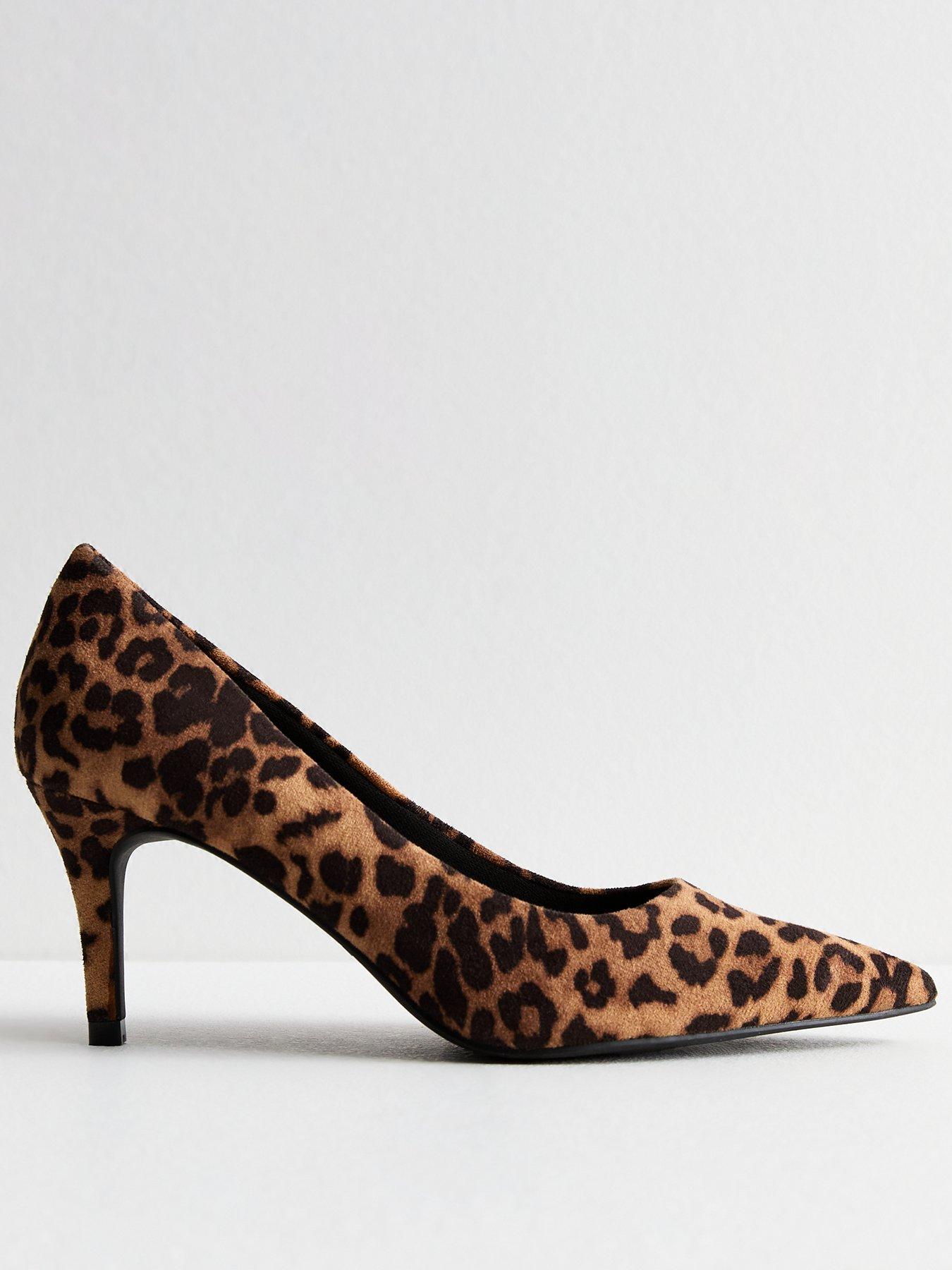 Cheap leopard print heels hotsell