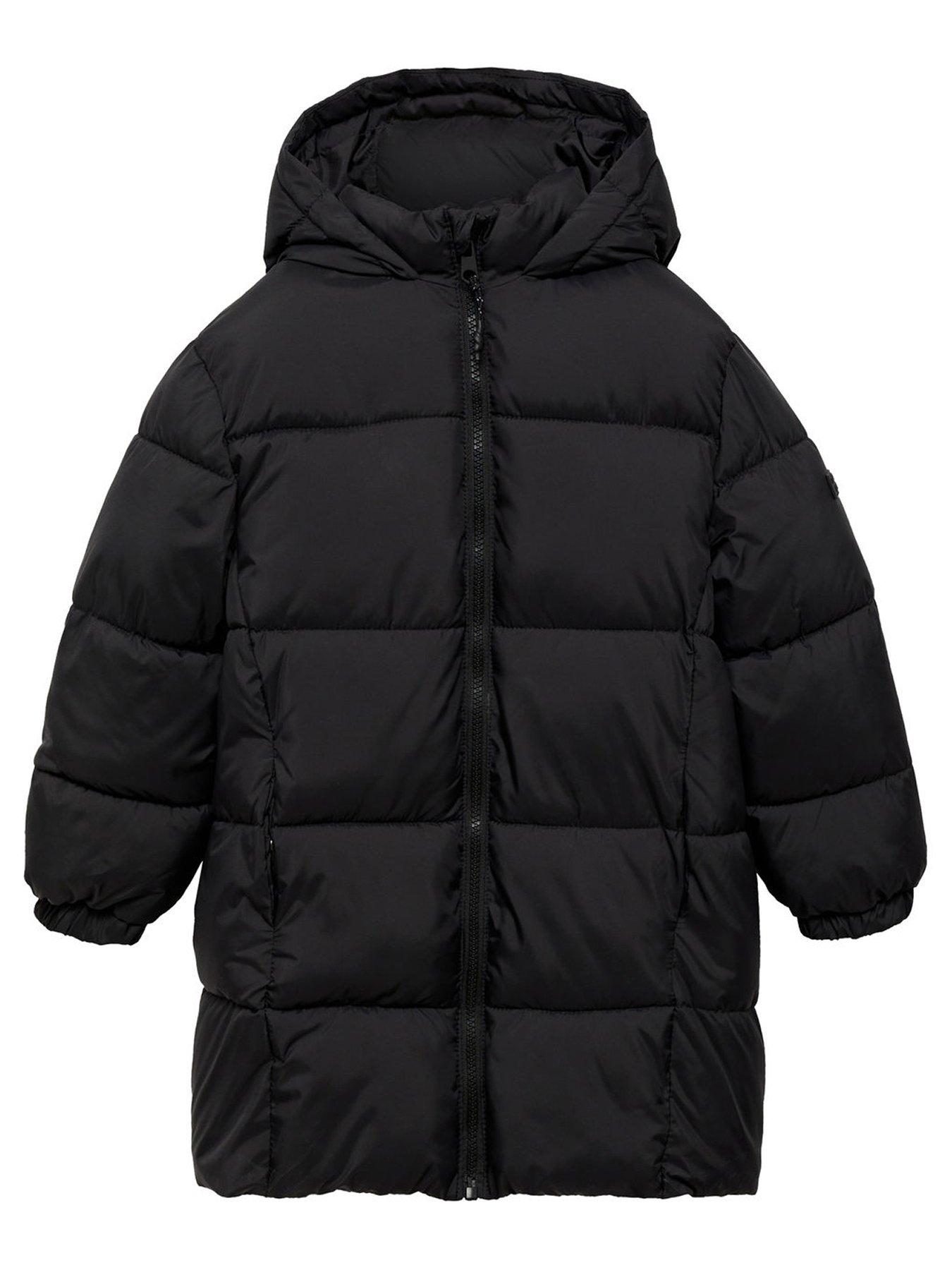 Boys black puffa best sale