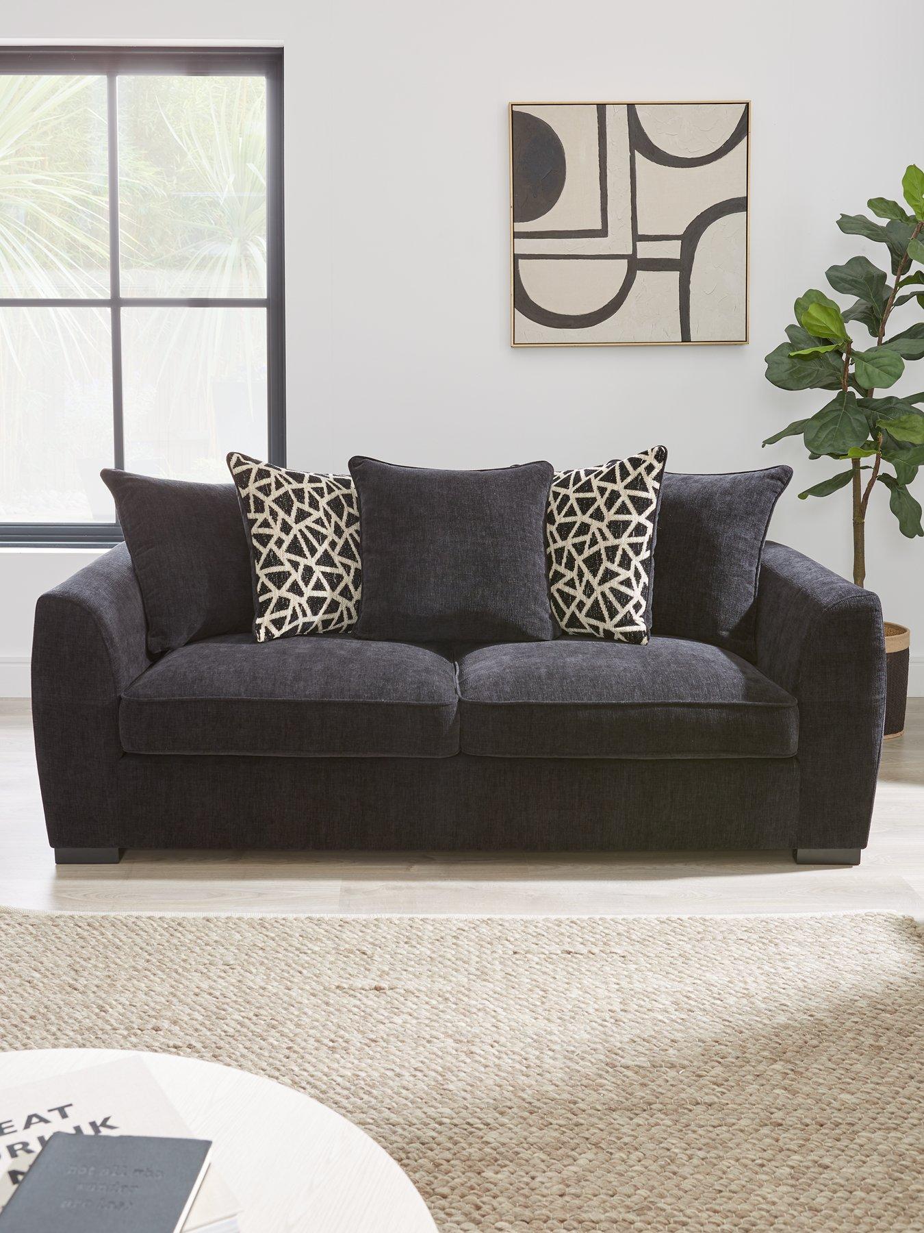 Product photograph of Very Home Payton Fabric 3 Seater Sofa - Fsc Certified from very.co.uk