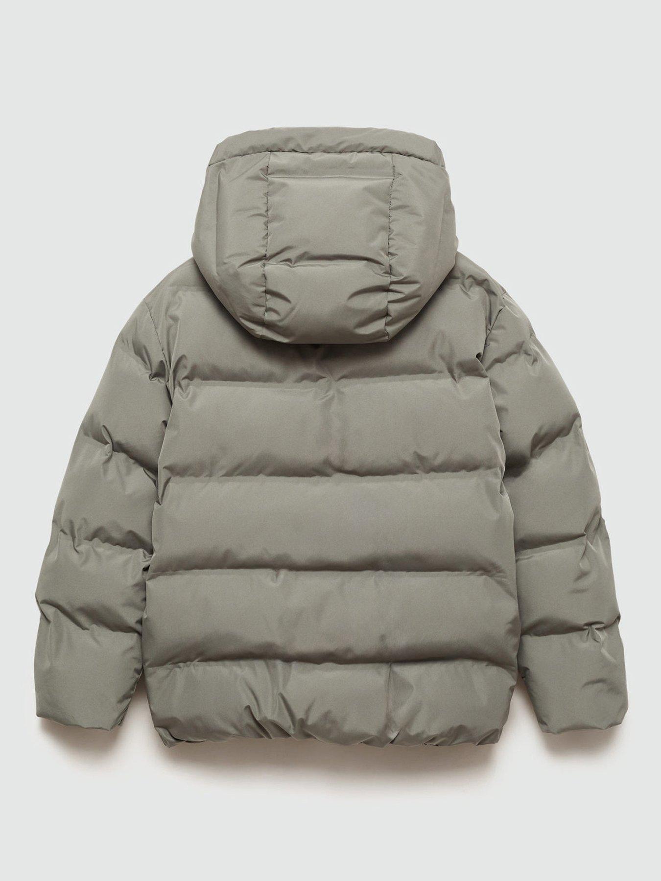 Image 2 of 4 of Mango Boys Padded Coat - Light Green