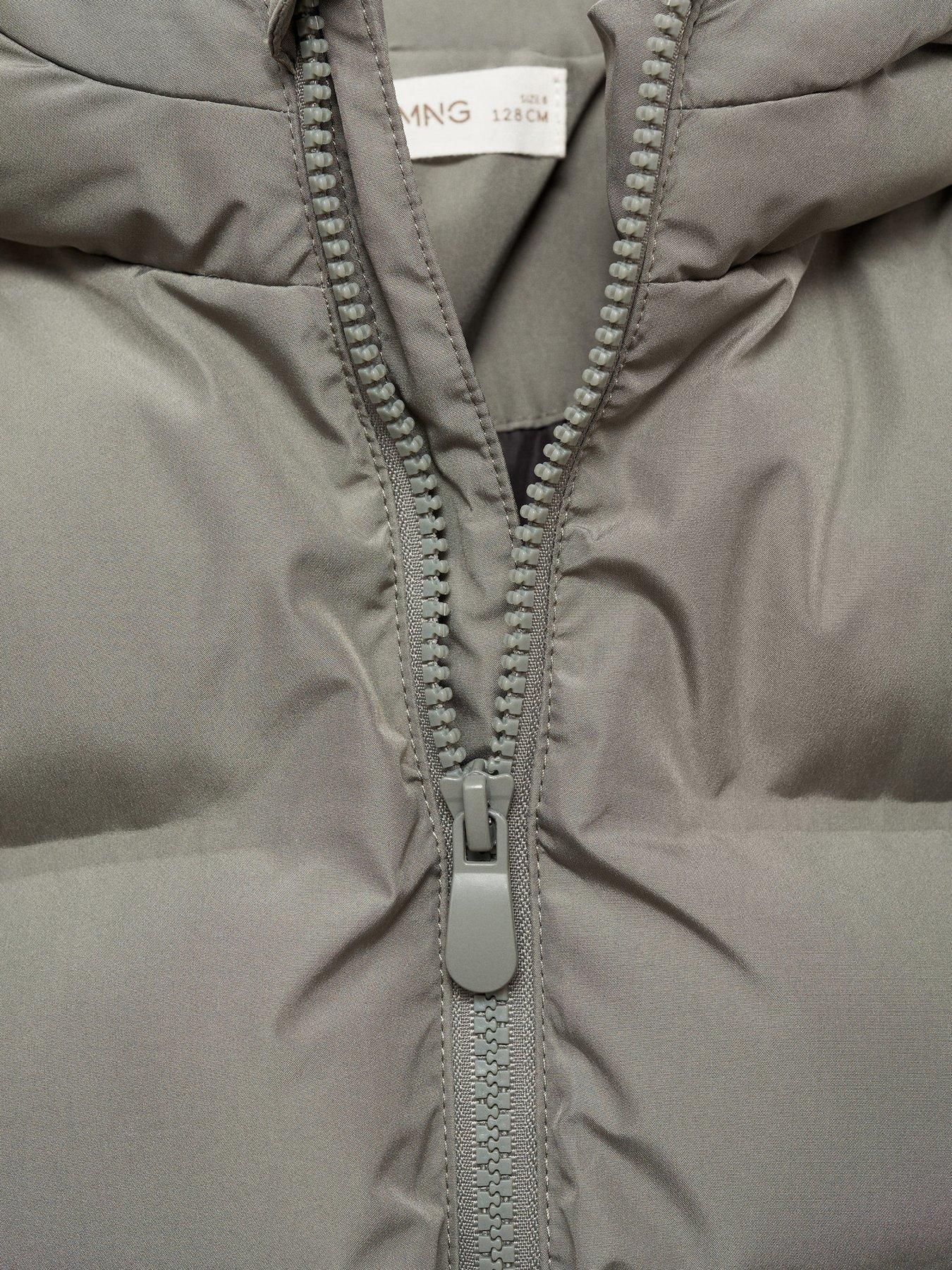 Image 4 of 4 of Mango Boys Padded Coat - Light Green