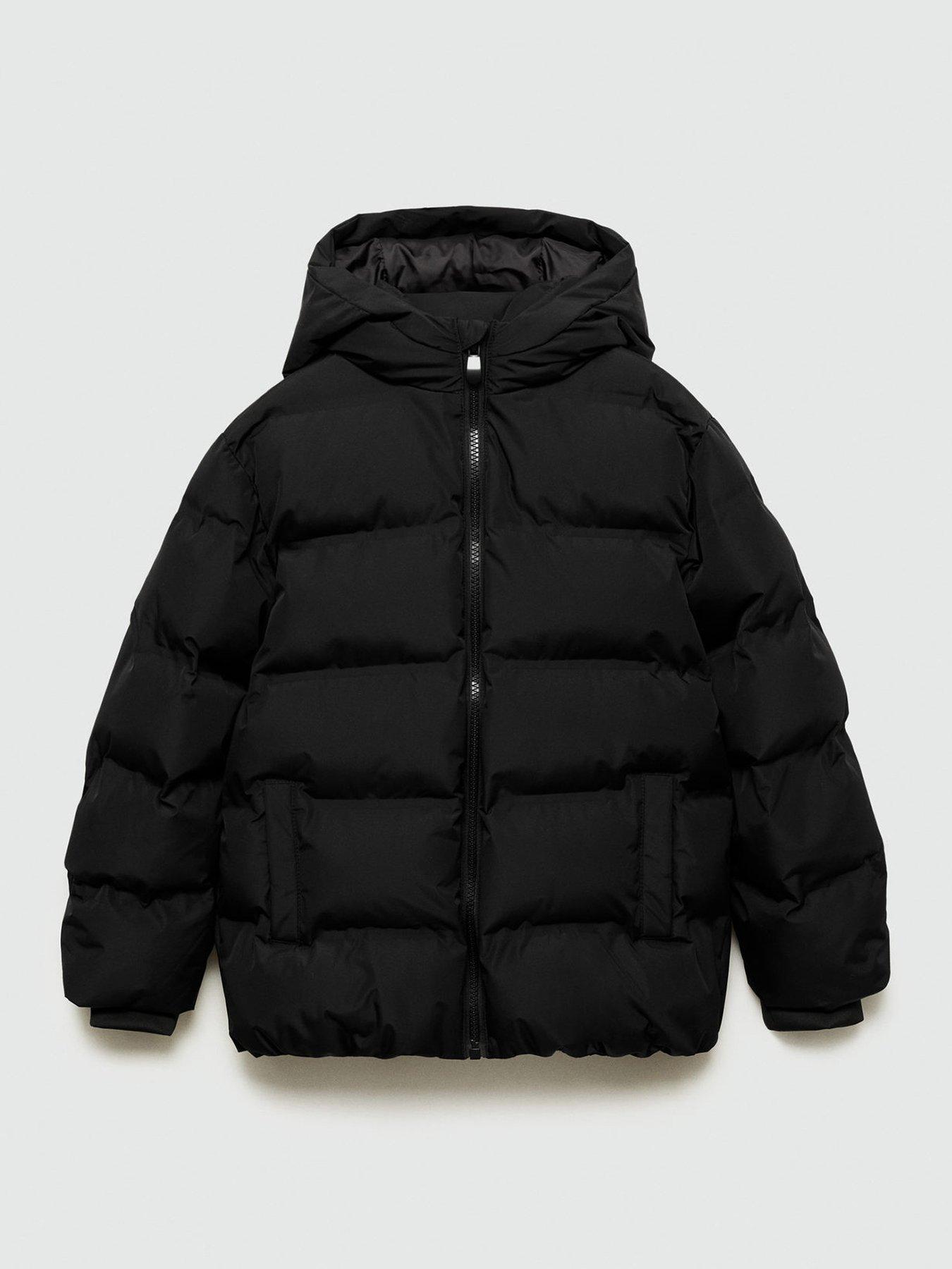 Boys black padded coat hotsell