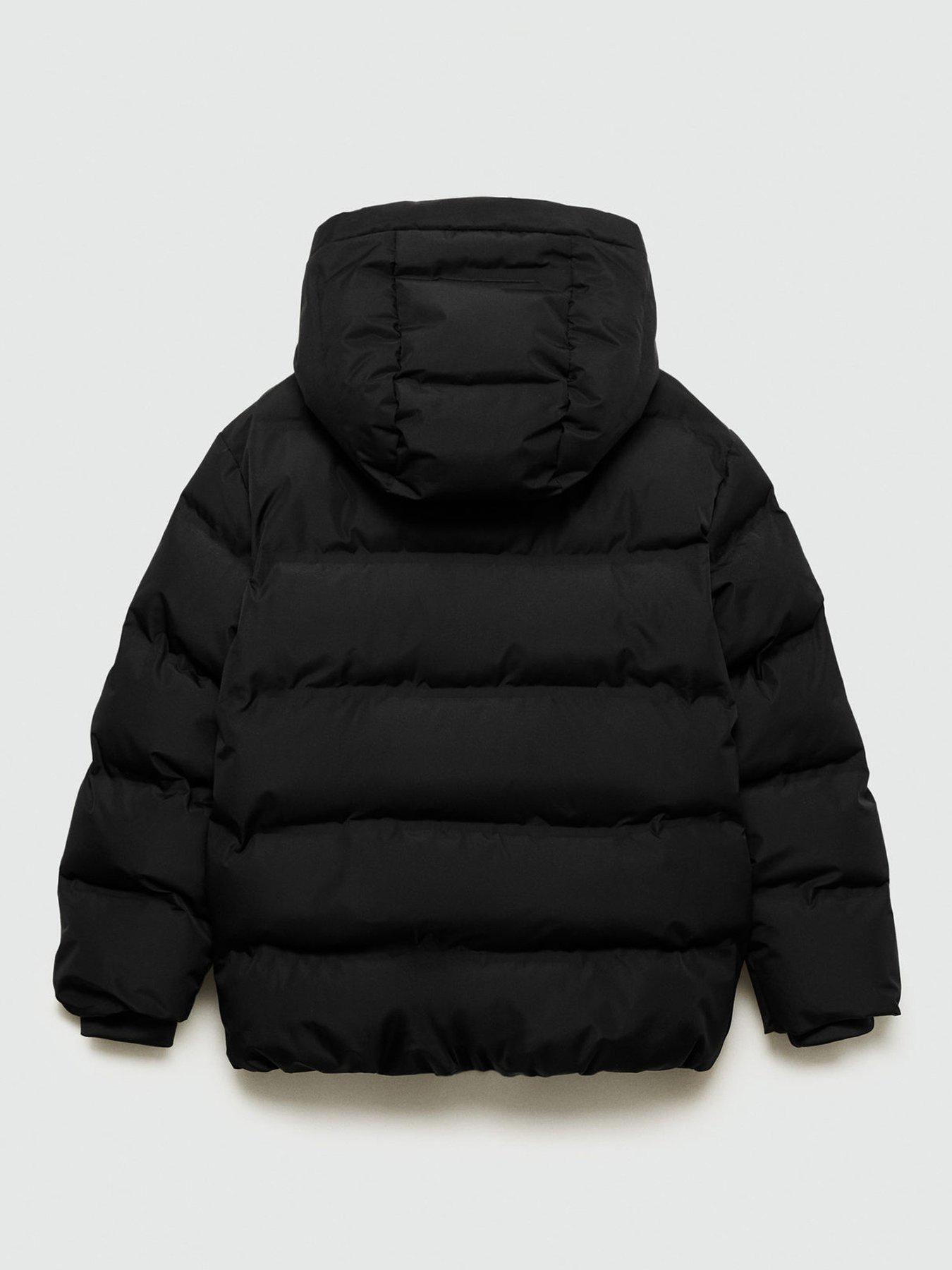 Mango Boys Padded Coat Black Very