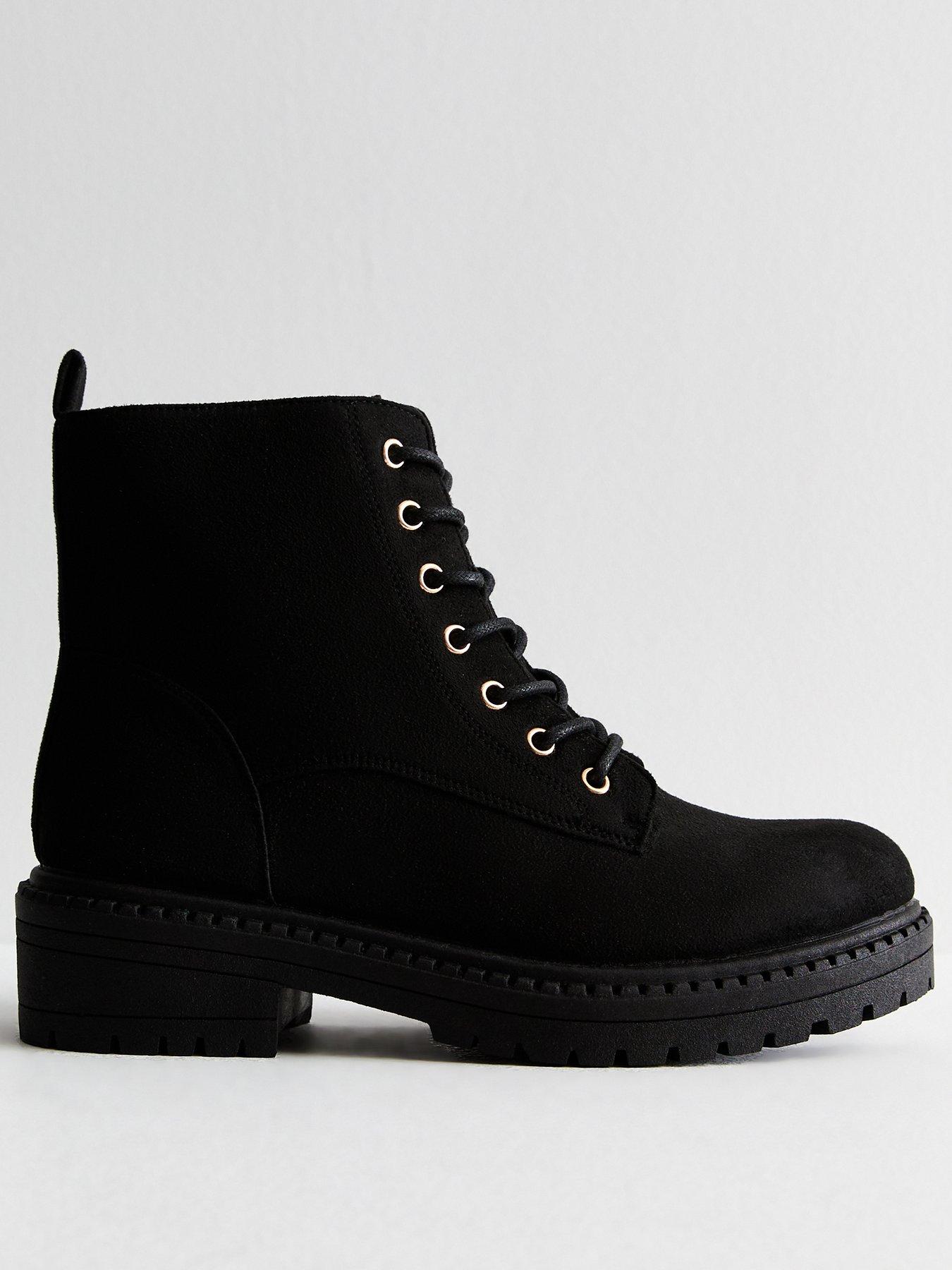 New Look Chunky Zipped Ankle Boots Black Very