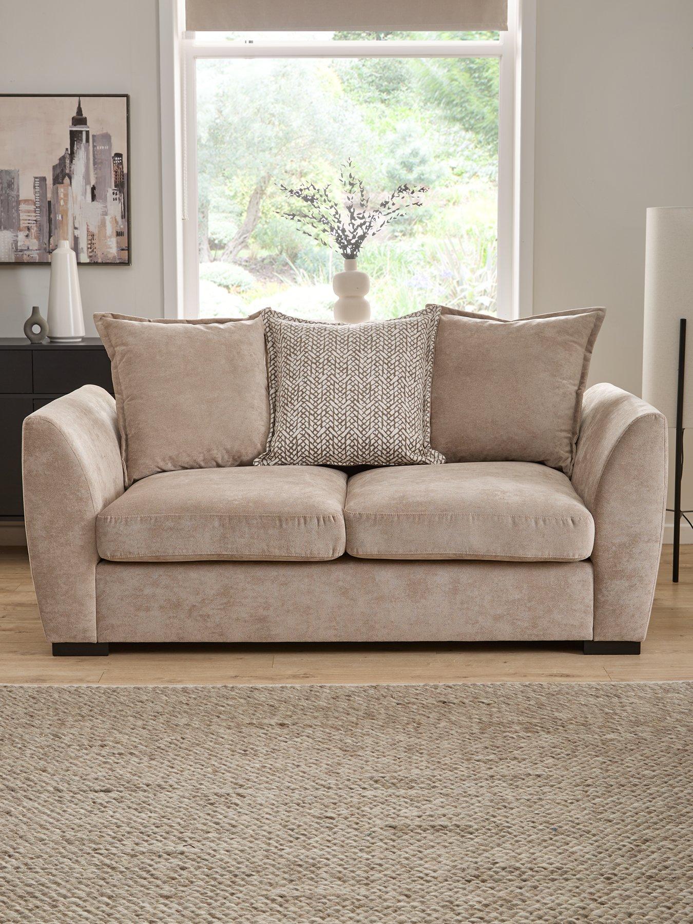 Product photograph of Very Home Havana Fabric 2 Seater Scatterback Sofa - Fsc Certified from very.co.uk