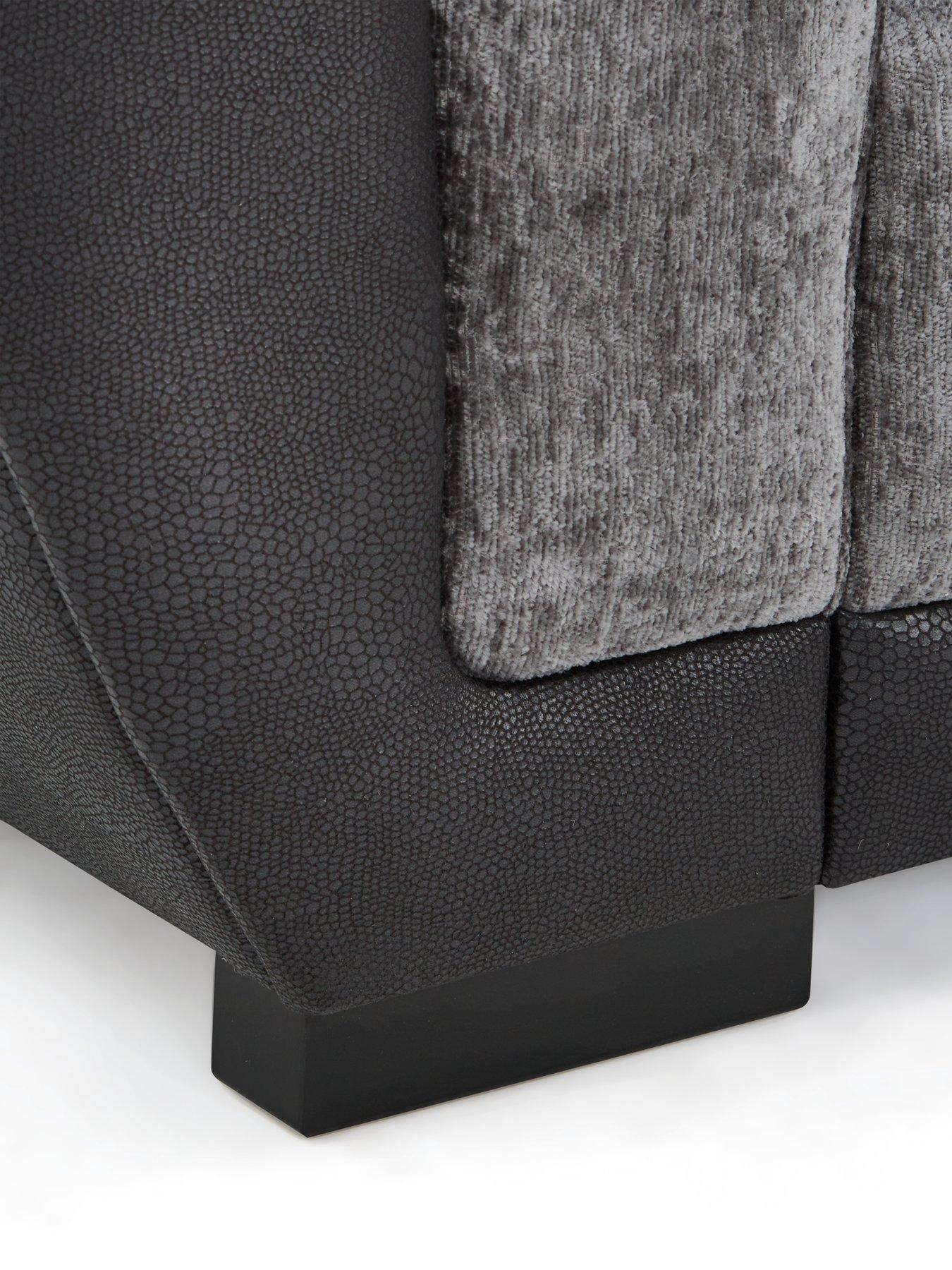 Image 4 of 7 of Very Home Lana Fabric and Faux Leather&nbsp;Corner Group Sofa&nbsp;- FSC Certified