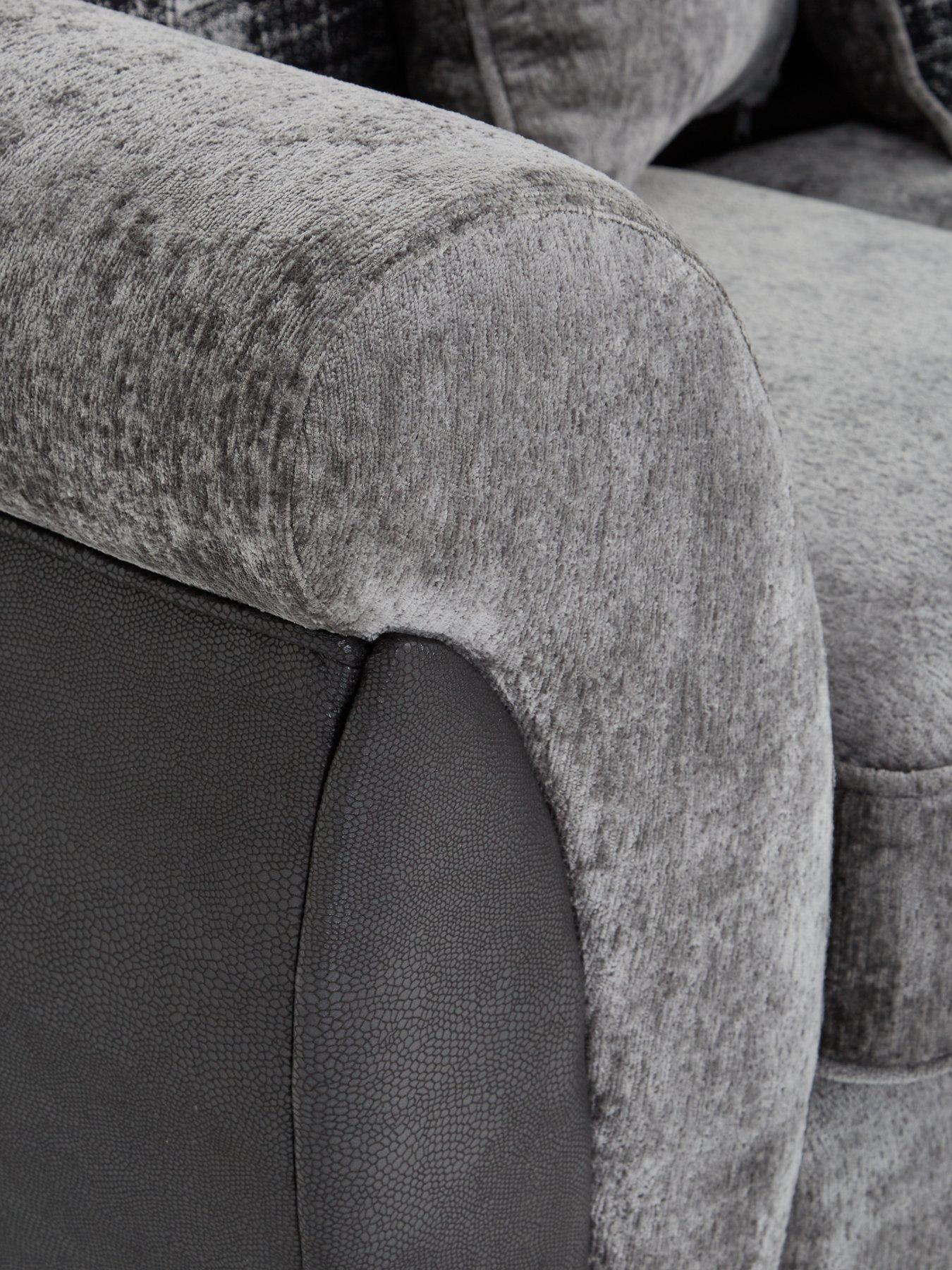 Image 5 of 7 of Very Home Lana Fabric and Faux Leather&nbsp;Corner Group Sofa&nbsp;- FSC Certified
