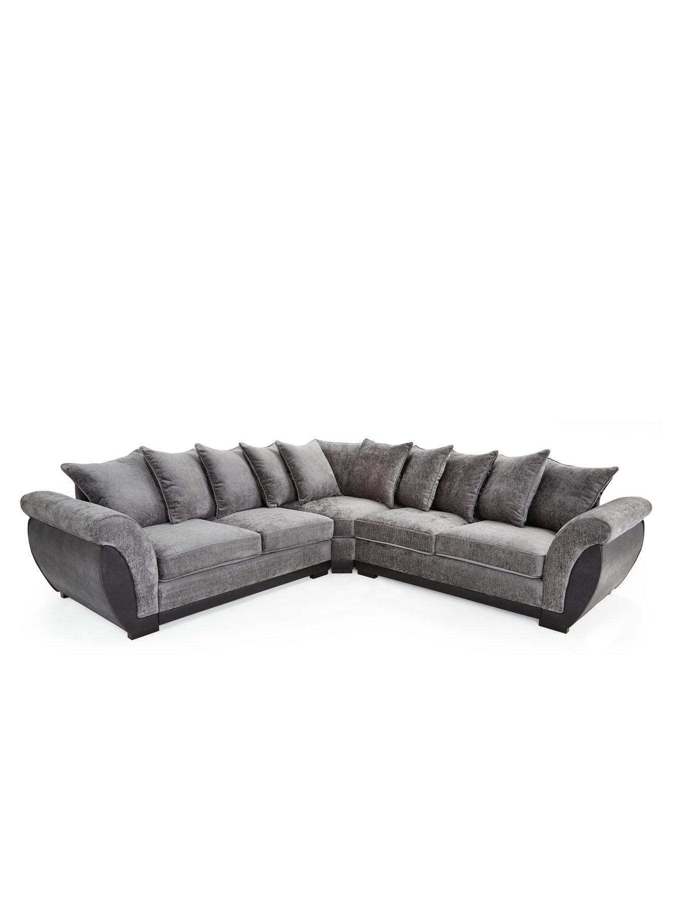Image 6 of 7 of Very Home Lana Fabric and Faux Leather&nbsp;Corner Group Sofa&nbsp;- FSC Certified
