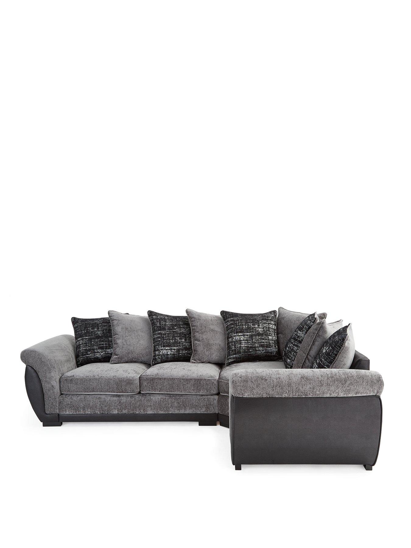 Image 2 of 7 of The Very Collection Lana Fabric and Faux Leather Right&nbsp;Hand Corner Group&nbsp;- FSC Certified
