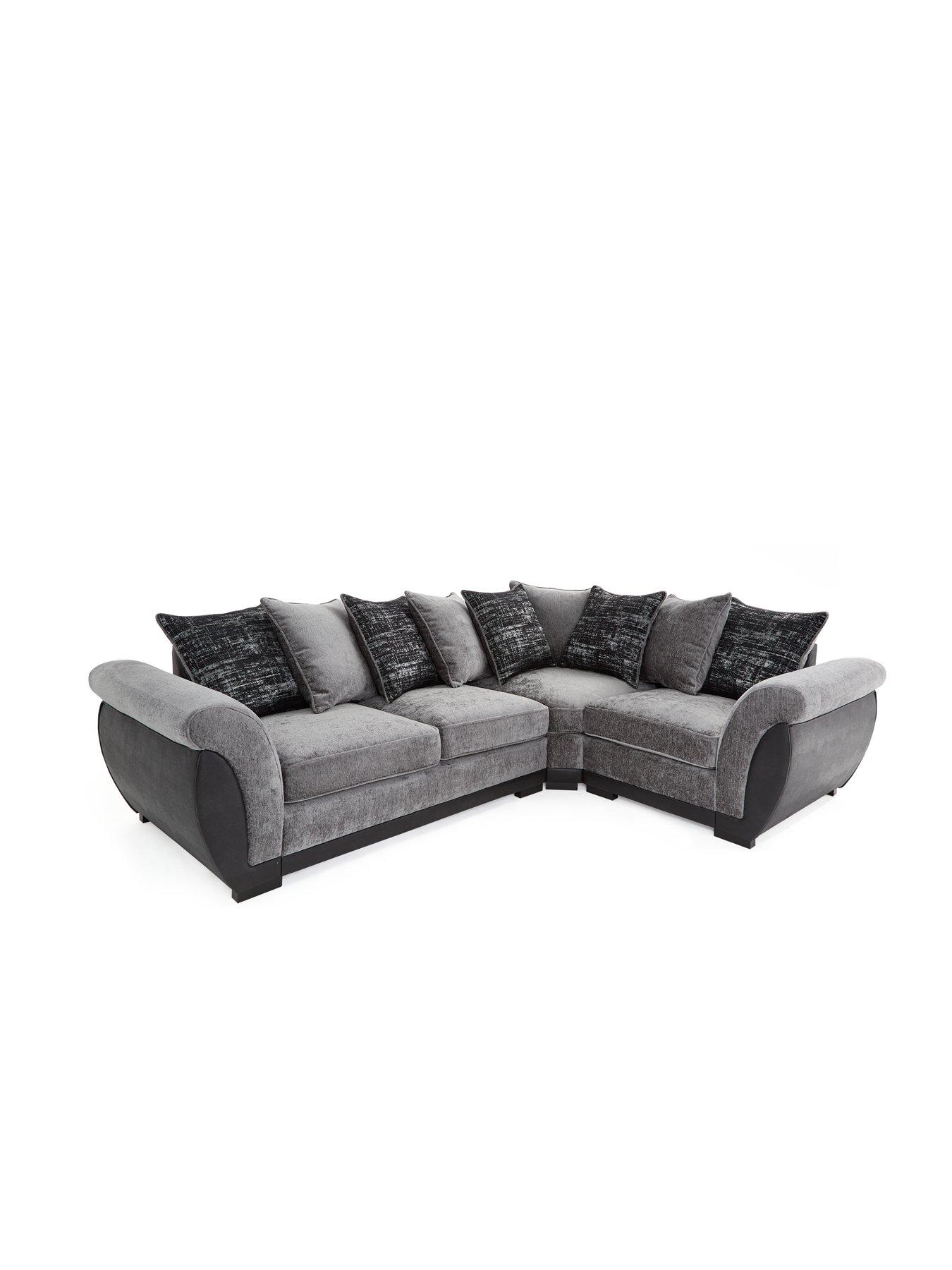 Image 3 of 7 of The Very Collection Lana Fabric and Faux Leather Right&nbsp;Hand Corner Group&nbsp;- FSC Certified