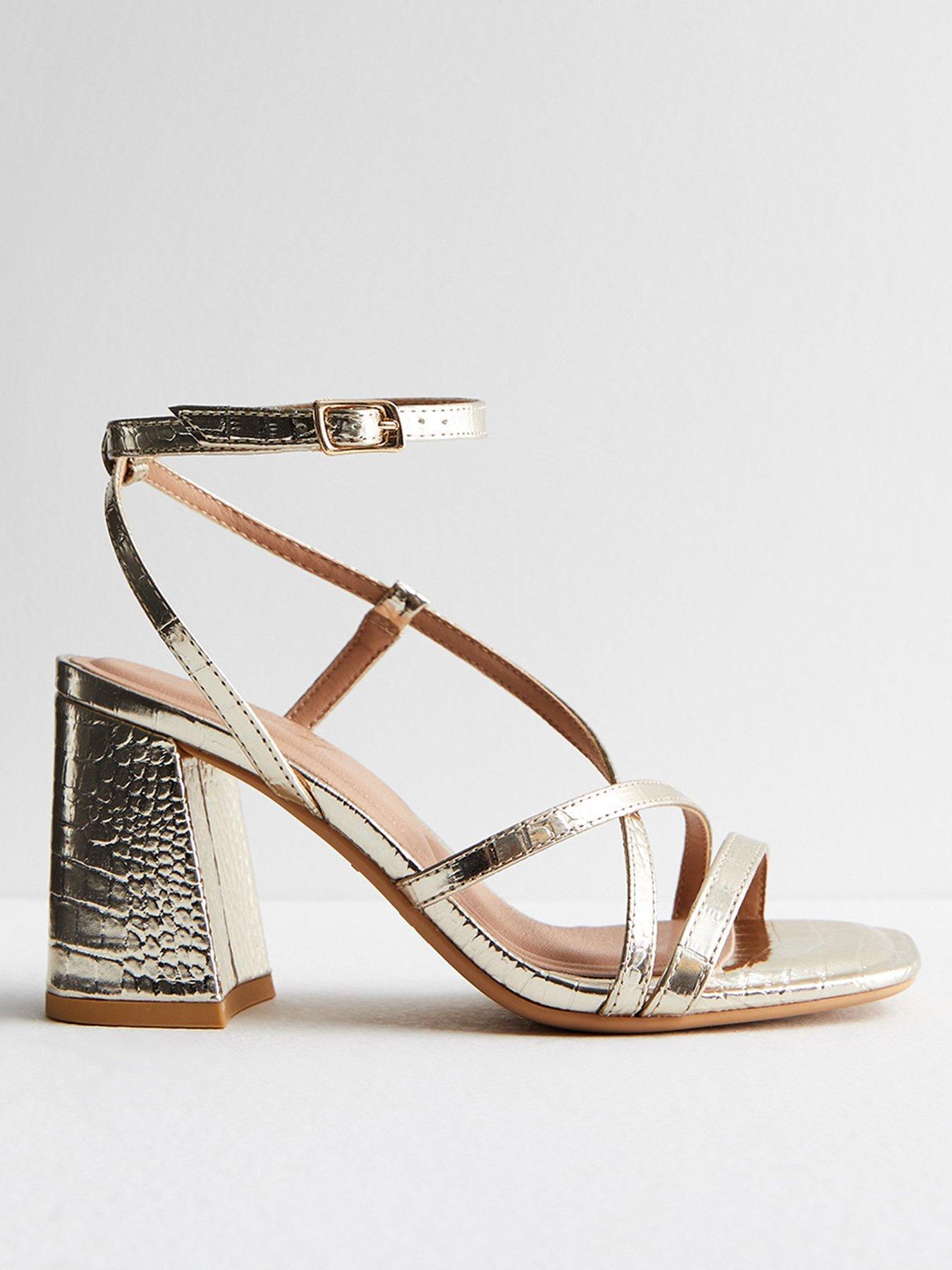 Womens gold sandals size 10 outlet