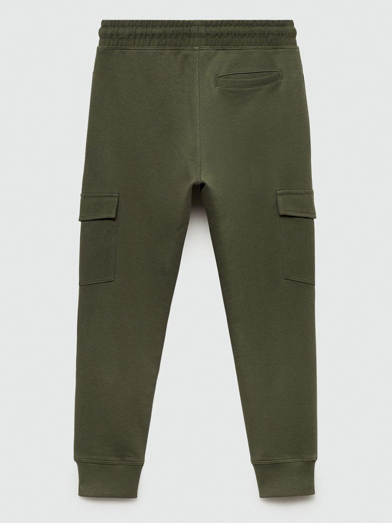 Mango Boys Cargo Joggers Khaki Very