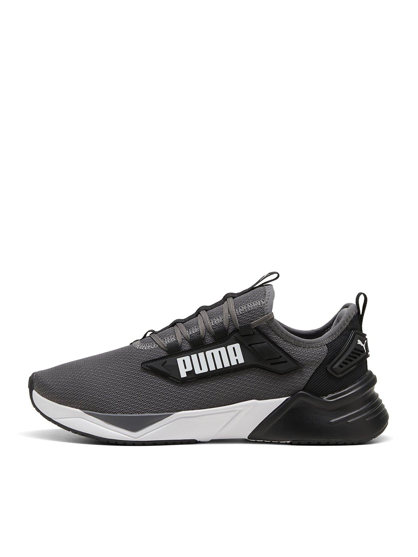 Puma Mens Training Retaliate 3 Trainers Black Grey Very