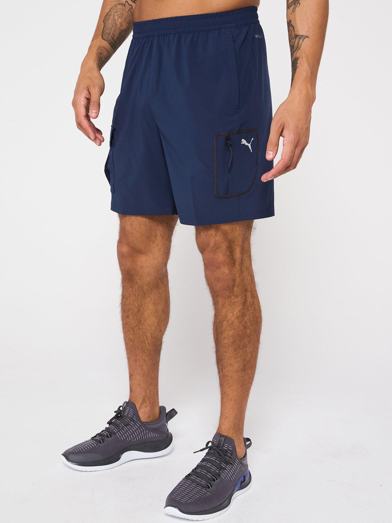 undefined Mens Training Flex 7" Woven Cargo Short - Navy