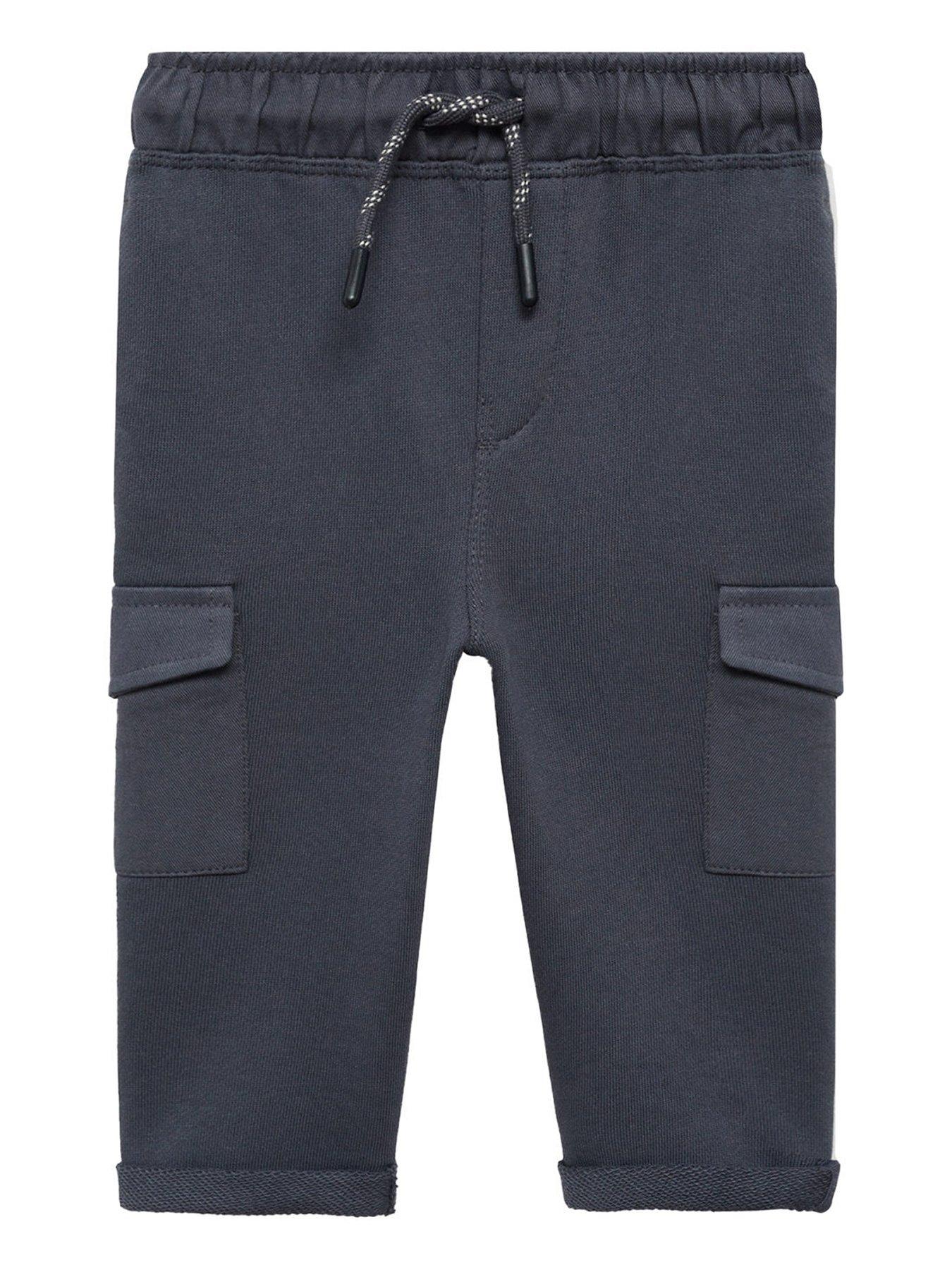 Mango Younger Boys Cargo Joggers Dark Grey Very