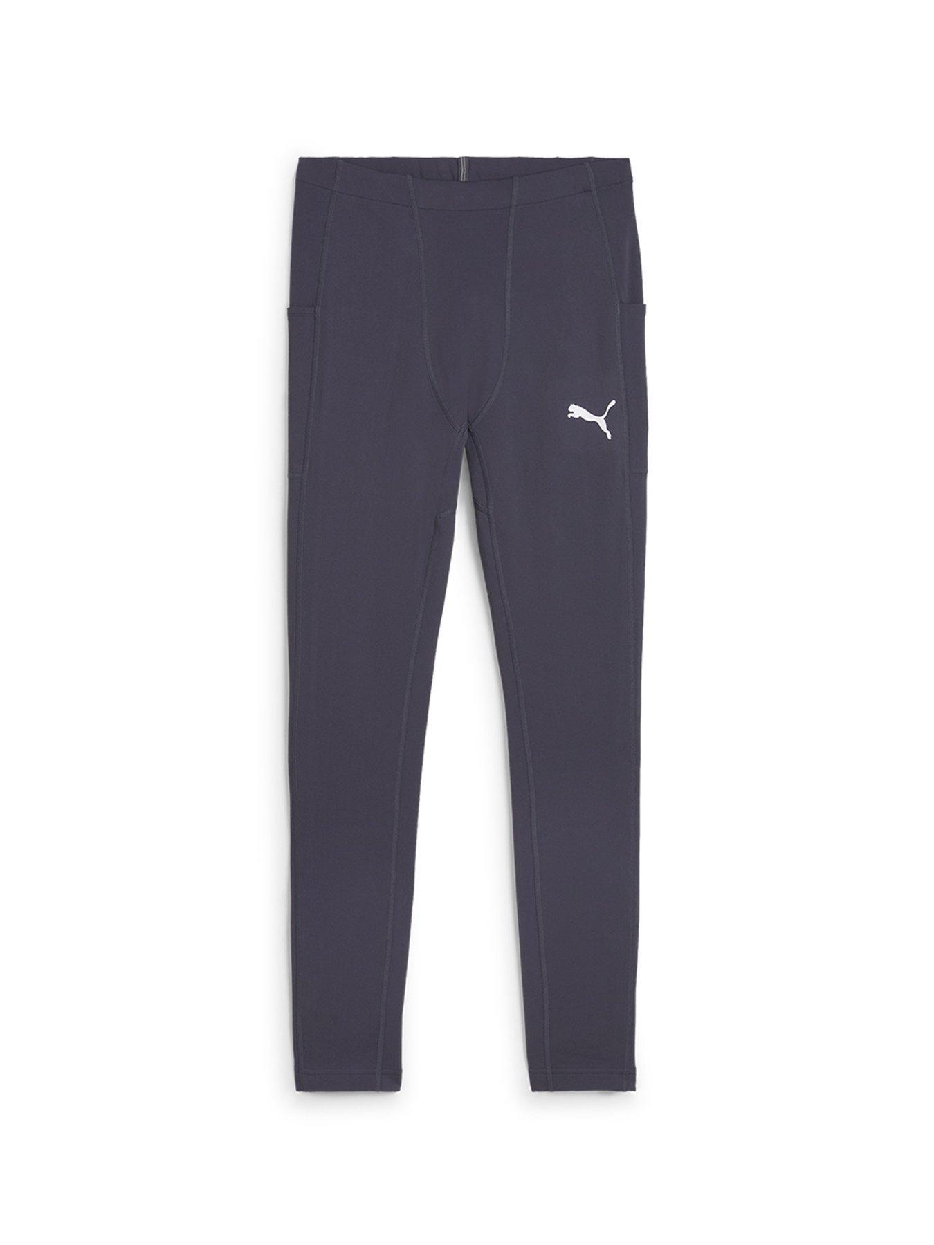 Puma Mens Running Brushed Tights - Grey