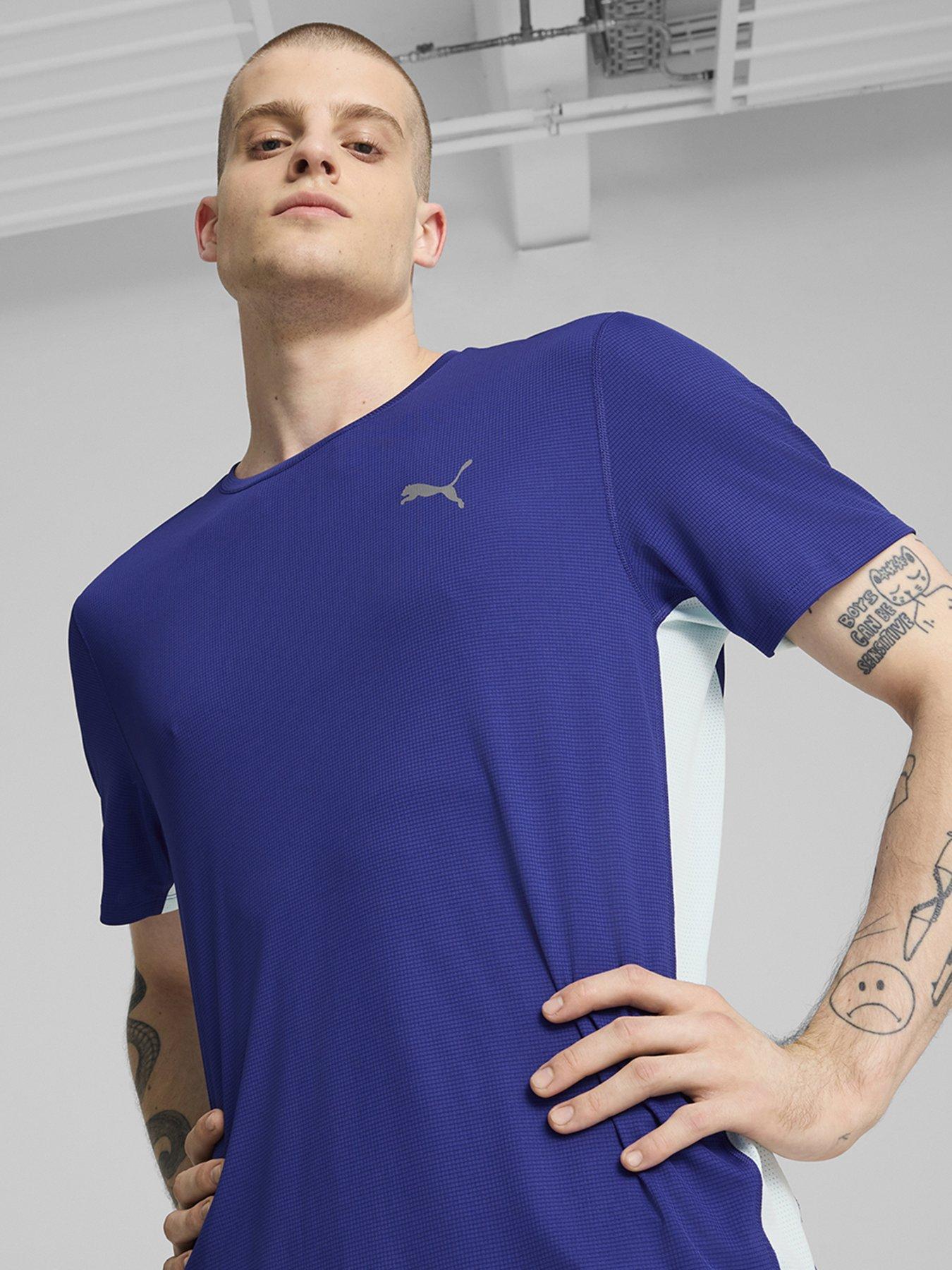 undefined Mens Running Favourite Velocity T-Shirt - Blue