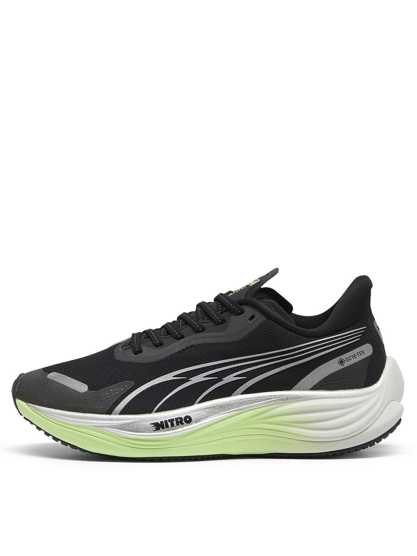 puma womens running velocity nitro 3 gore-tex trainers - black