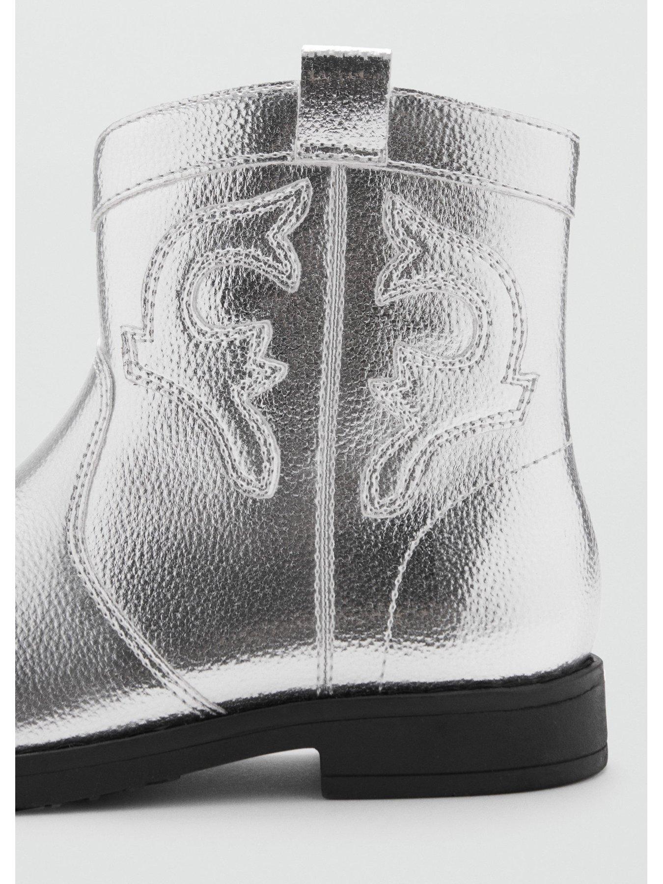 Silver boots size 12 deals