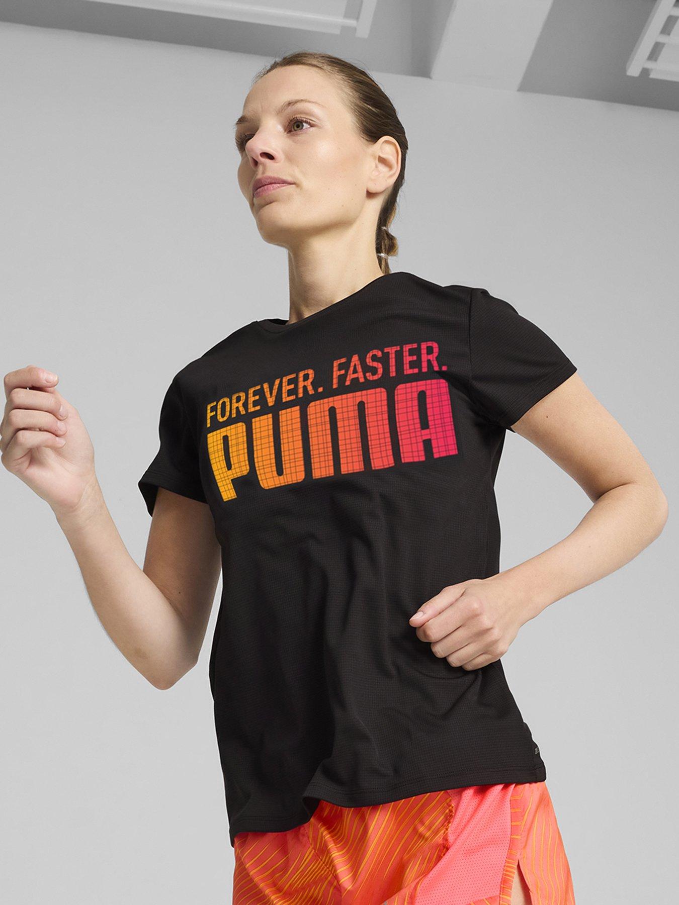undefined Womens Running Favorites Forever Faster Graphic T-Shirt - Black