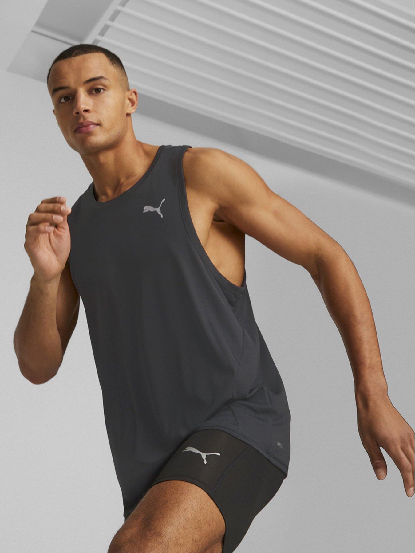 Puma Mens Running Favorite Singlet Black Very