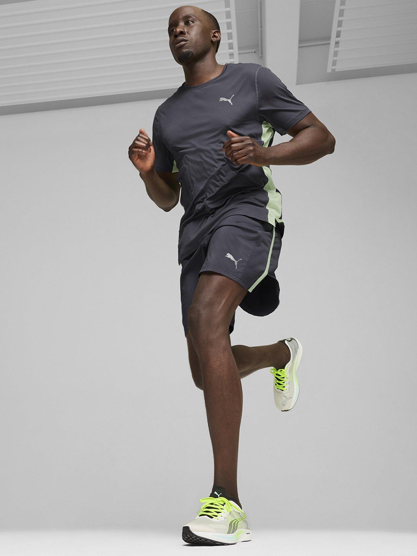 undefined Mens Running Favorite Velocity 7" Shorts - Grey