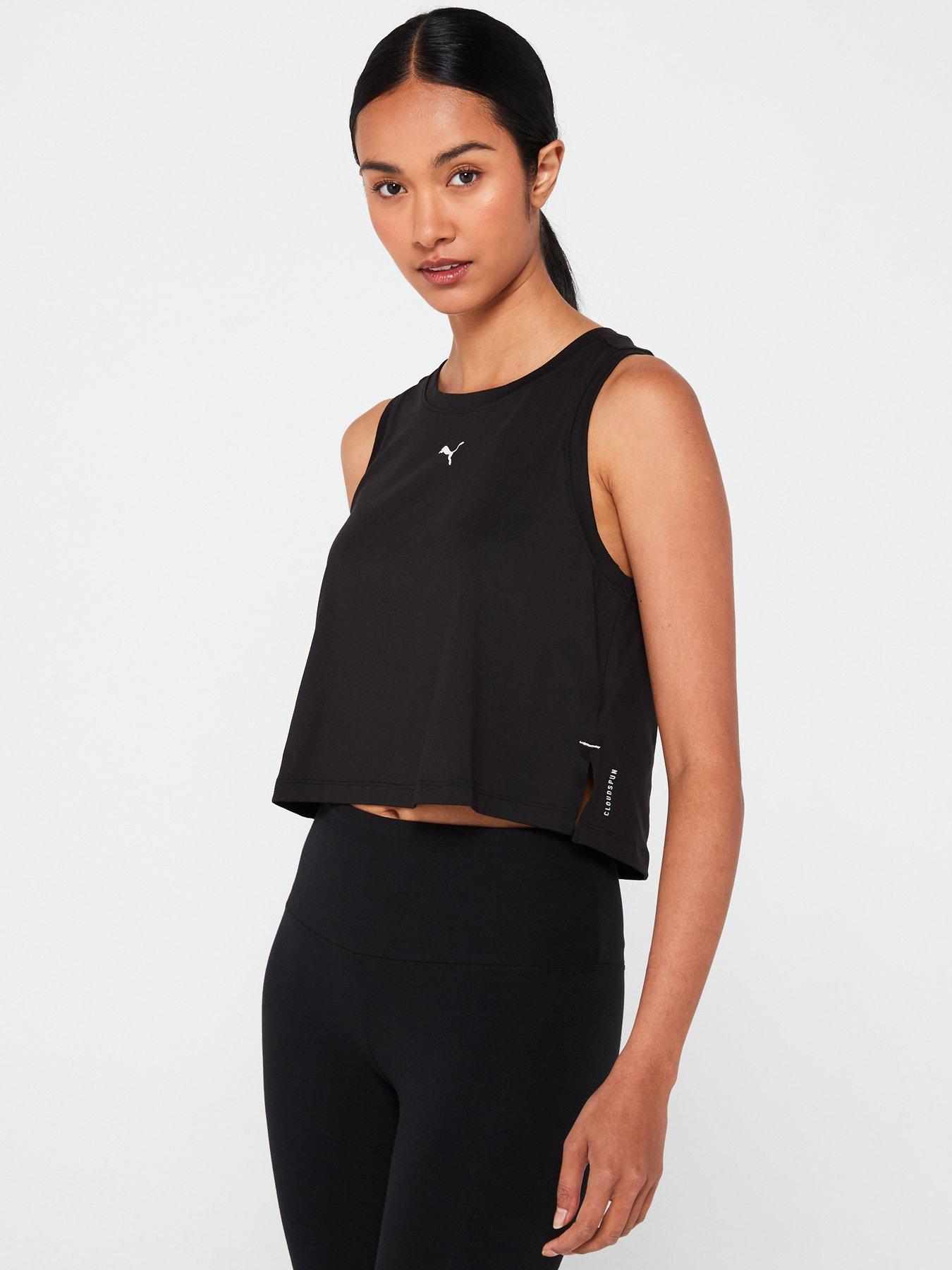 undefined Womens Training Cloudspun Sleeveless Tank - Black