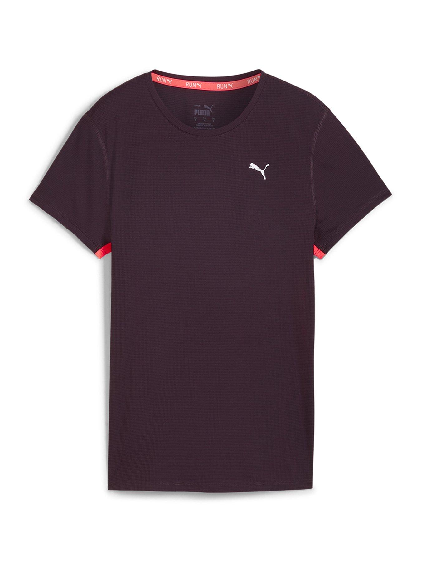 puma womens running favorites velocity tee - purple