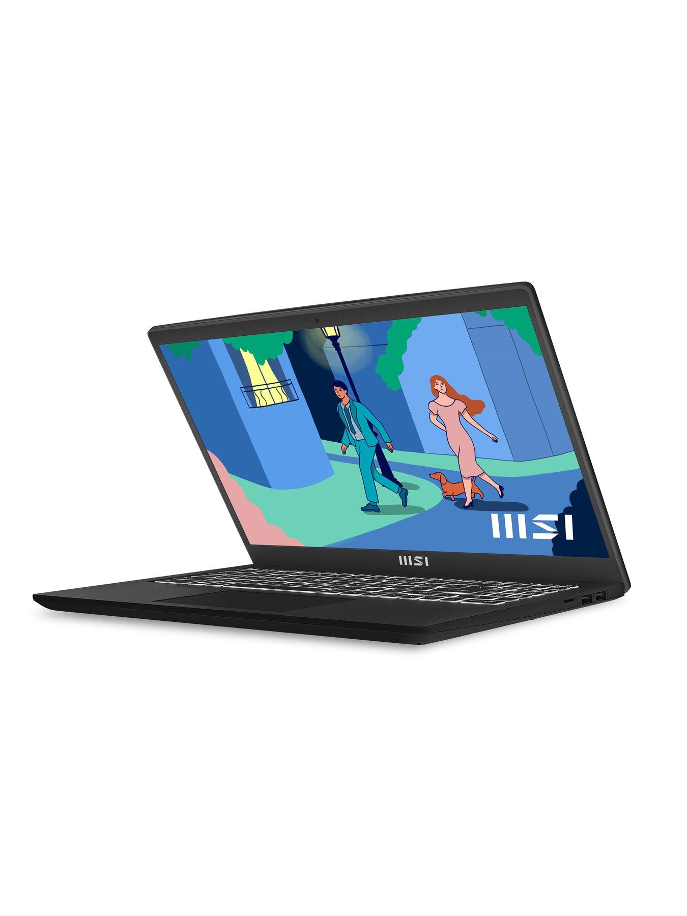 Image 4 of 7 of MSI Modern 15 Laptop - 15.6in FHD,&nbsp;AMD Ryzen 7, 8GB RAM,&nbsp;512GB SSD - Black