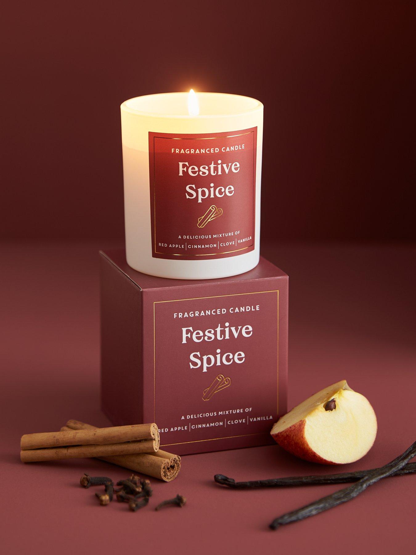 Product photograph of Very Home Festive Spice Candle from very.co.uk